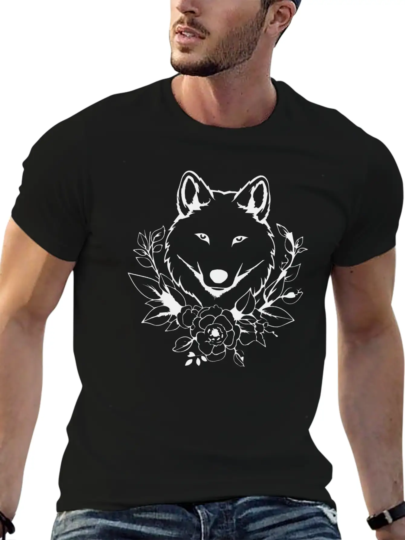 Wolf Unisex Casual T-Shirt – Clean Design For Daily Comfort