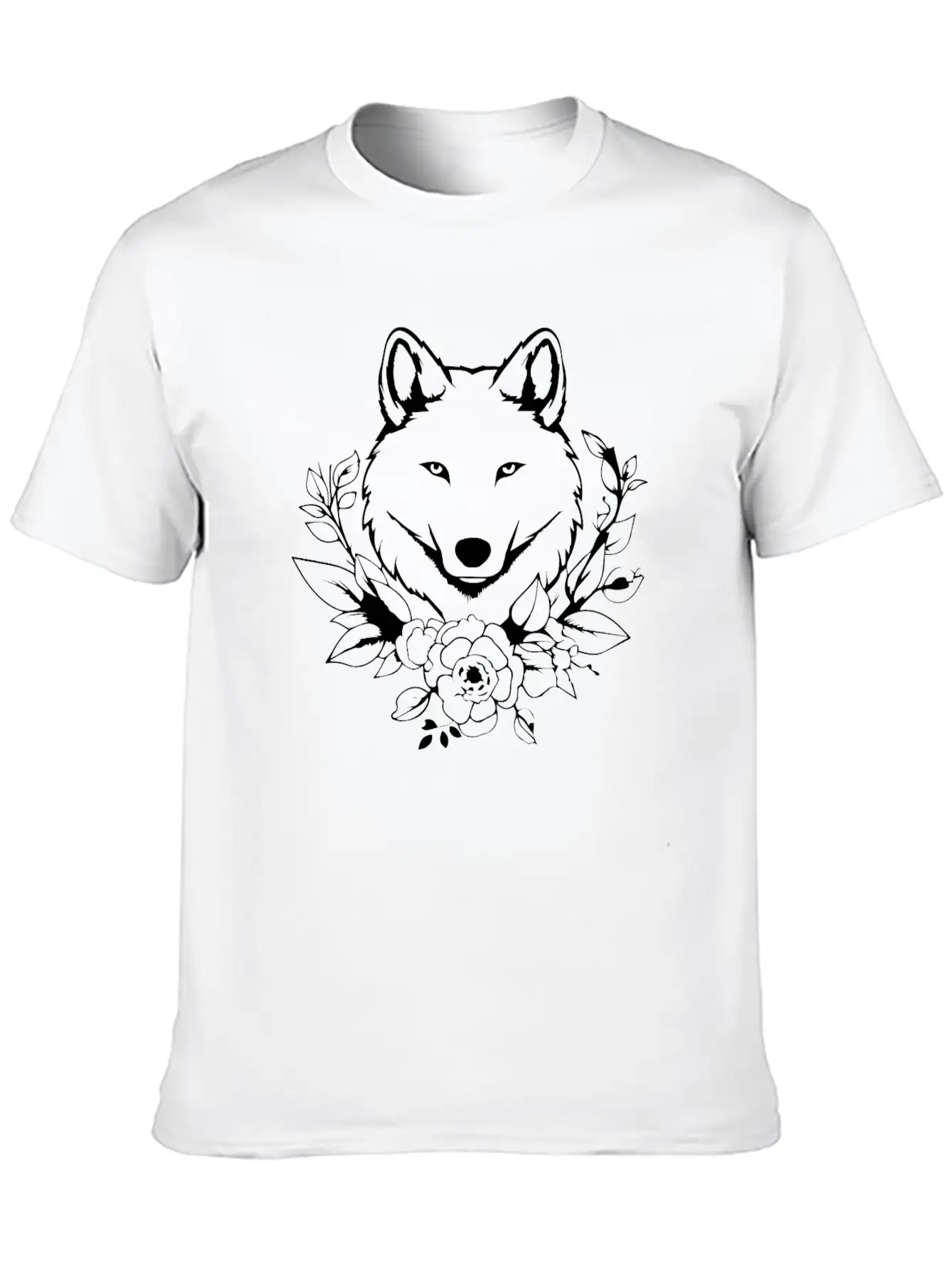 Wolf Unisex Casual T-Shirt – Clean Design For Daily Comfort