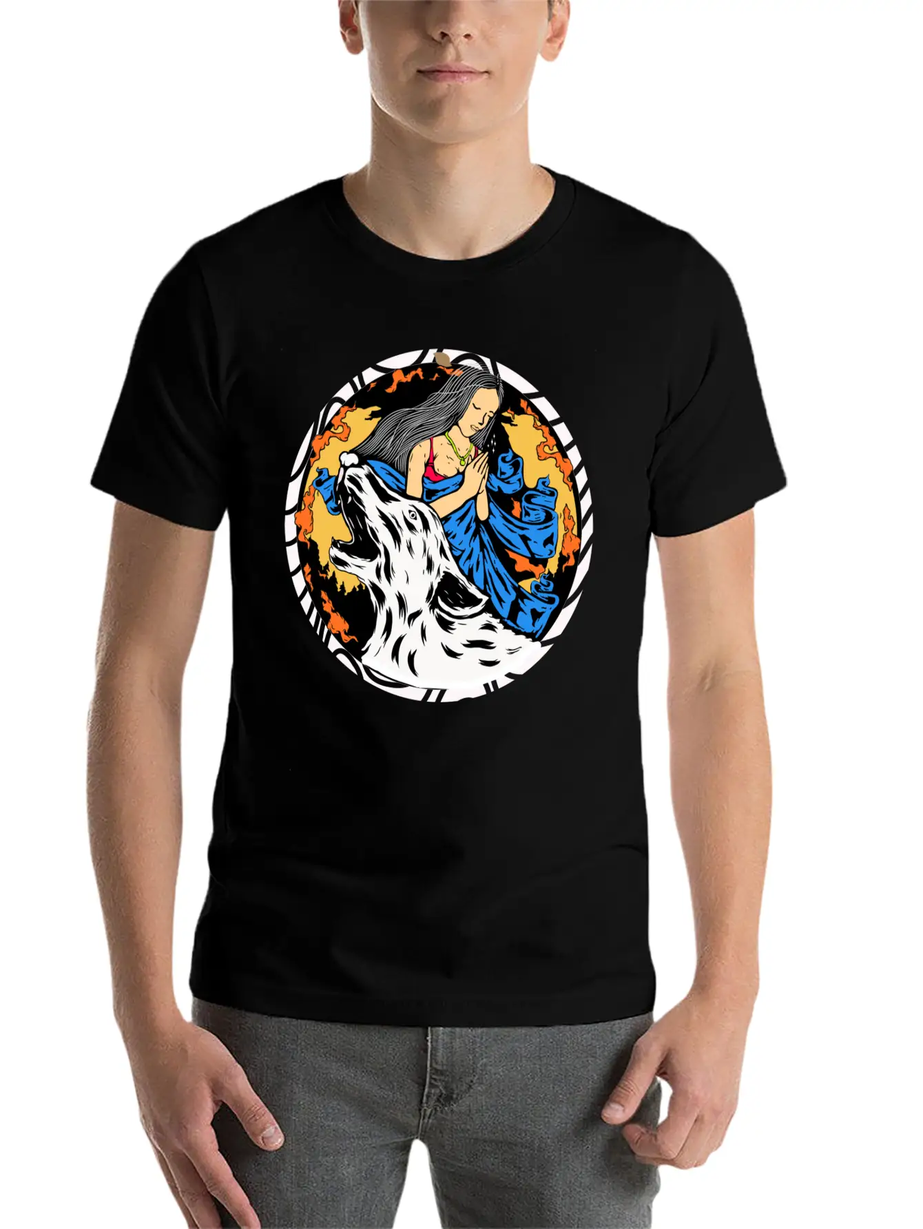 Wolf Wish Unisex Casual T-Shirt – Clean Design For Daily Comfort