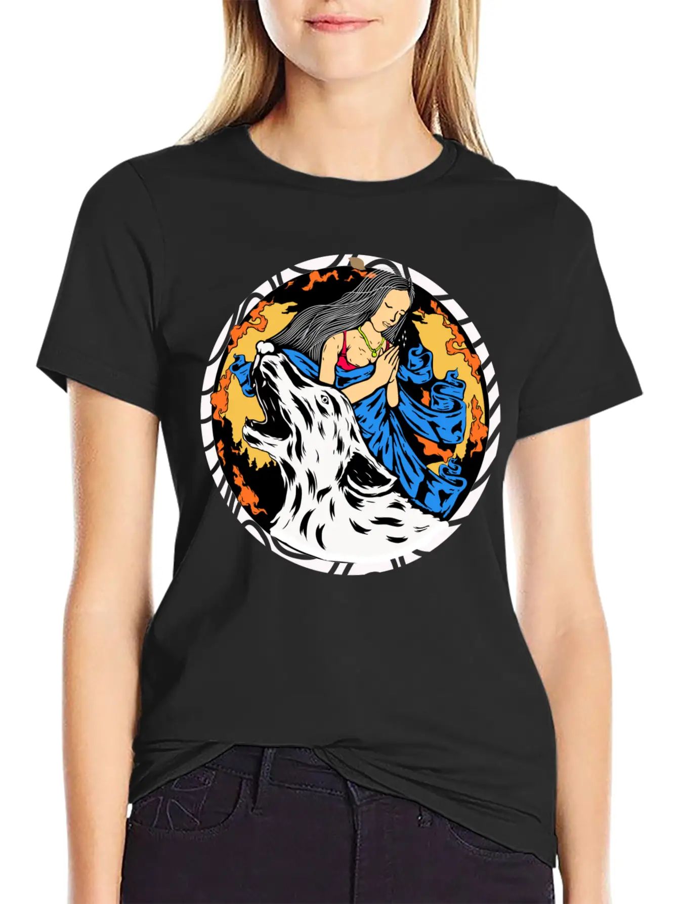 Wolf Wish Unisex Casual T-Shirt – Clean Design For Daily Comfort