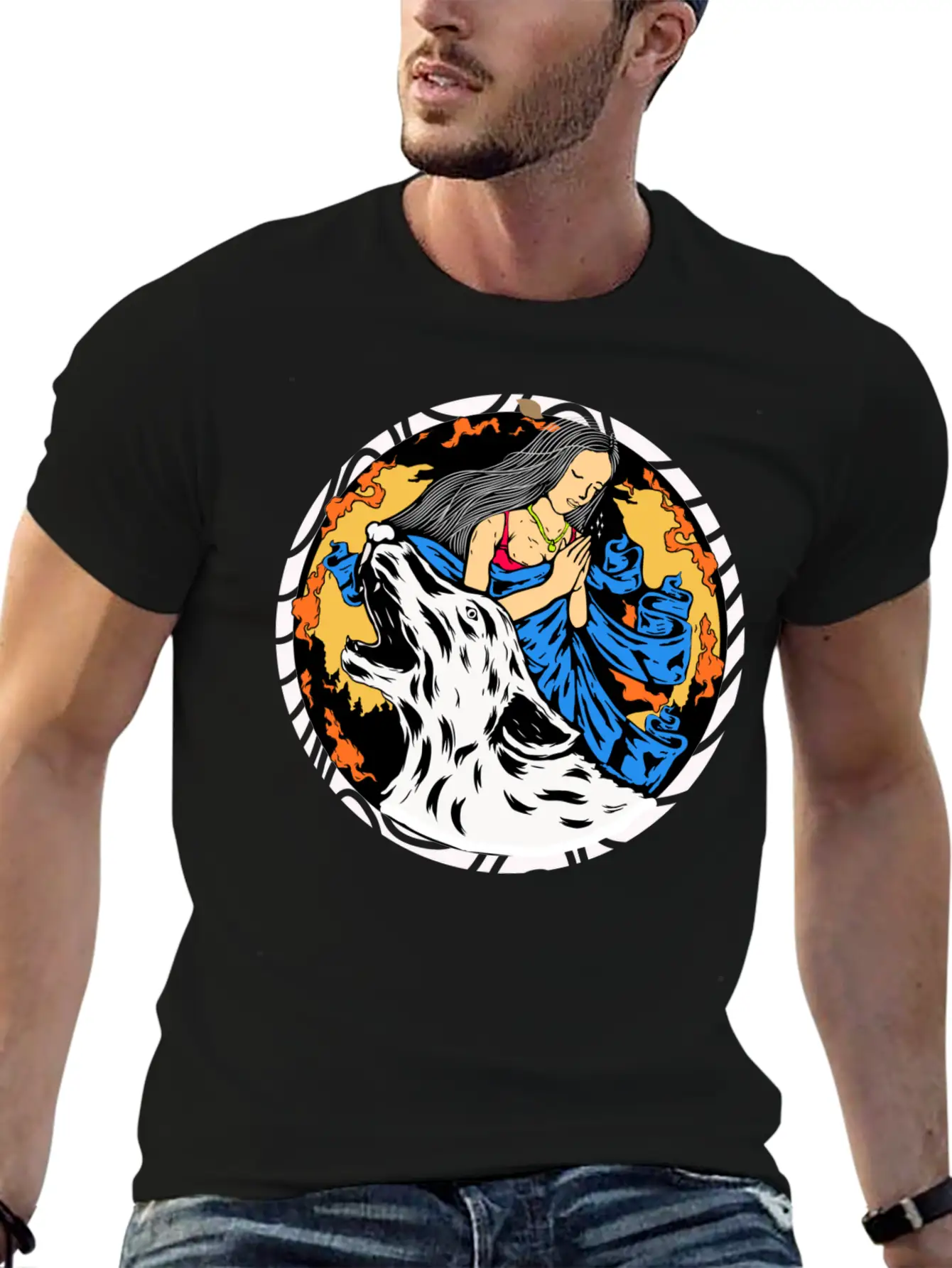 Wolf Wish Unisex Casual T-Shirt – Clean Design For Daily Comfort