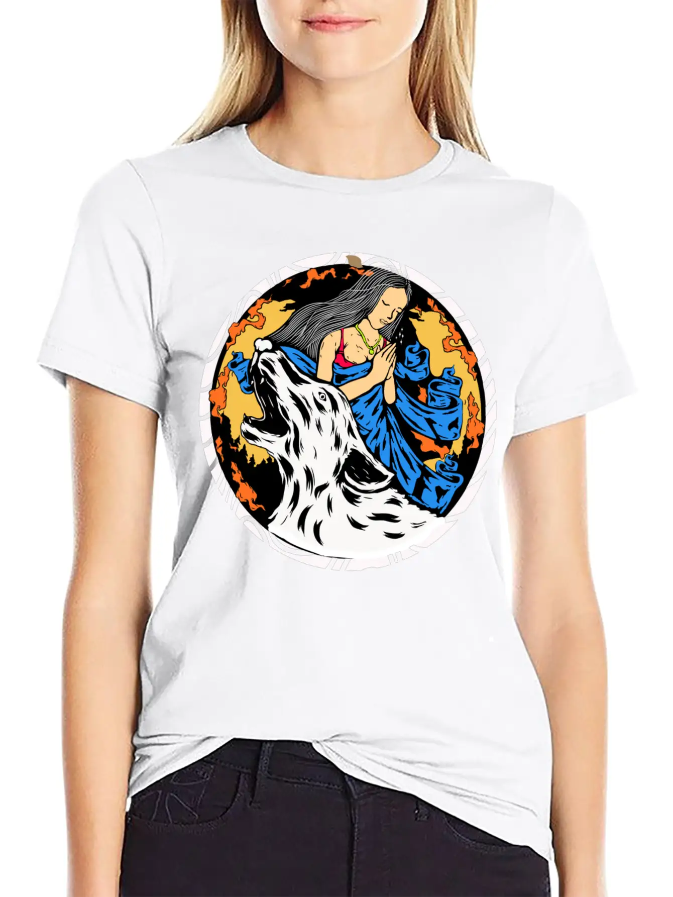Wolf Wish Unisex Casual T-Shirt – Clean Design For Daily Comfort