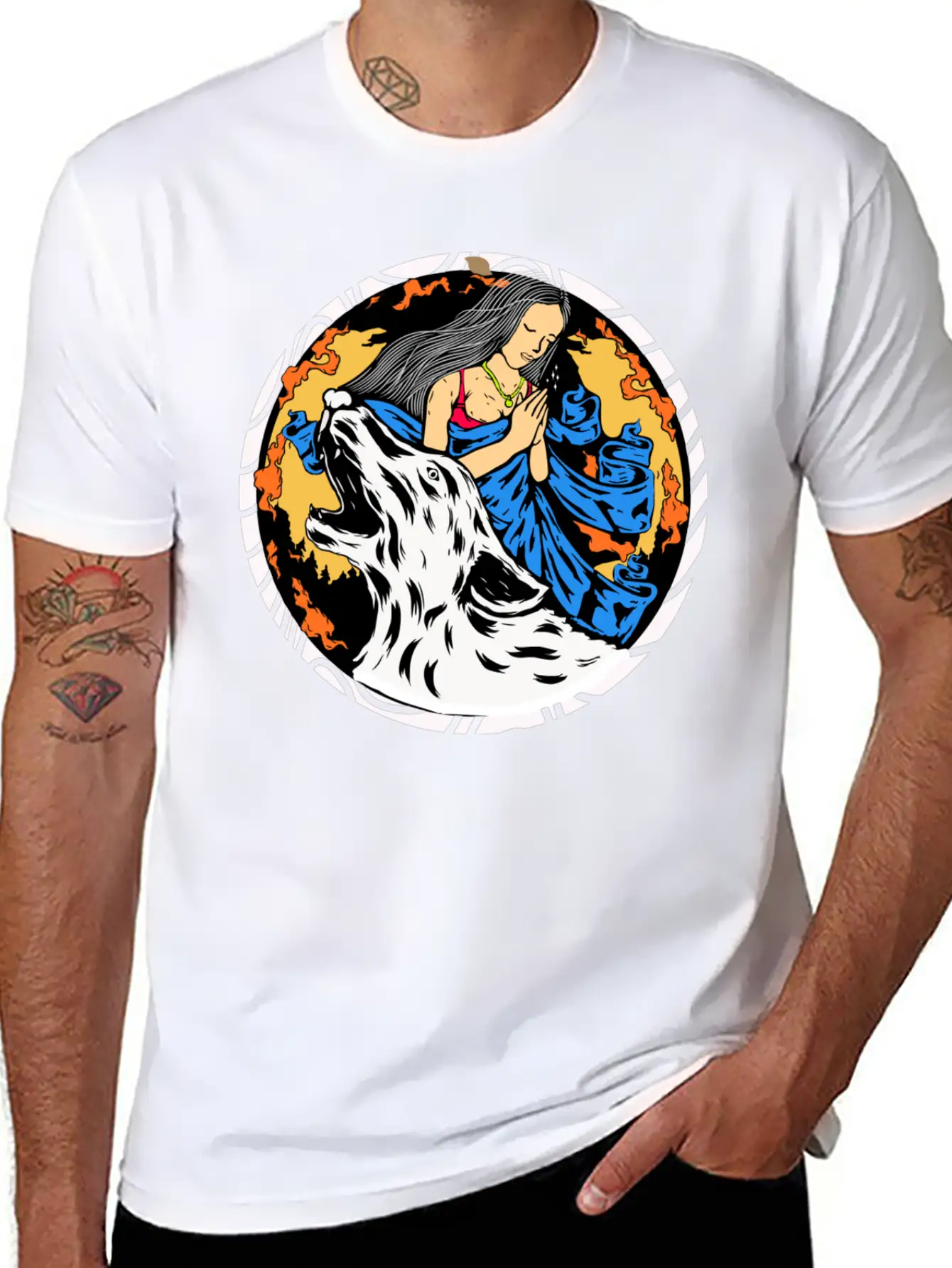 Wolf Wish Unisex Casual T-Shirt – Clean Design For Daily Comfort