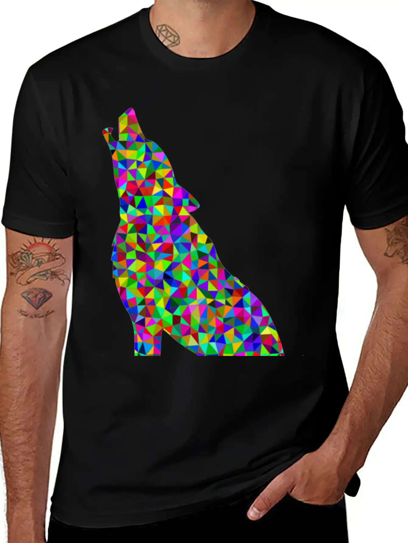 Wolf Wolfes Wolves Tribal71 Modern Fit Casual T-Shirt ��� Clean And Versatile Design