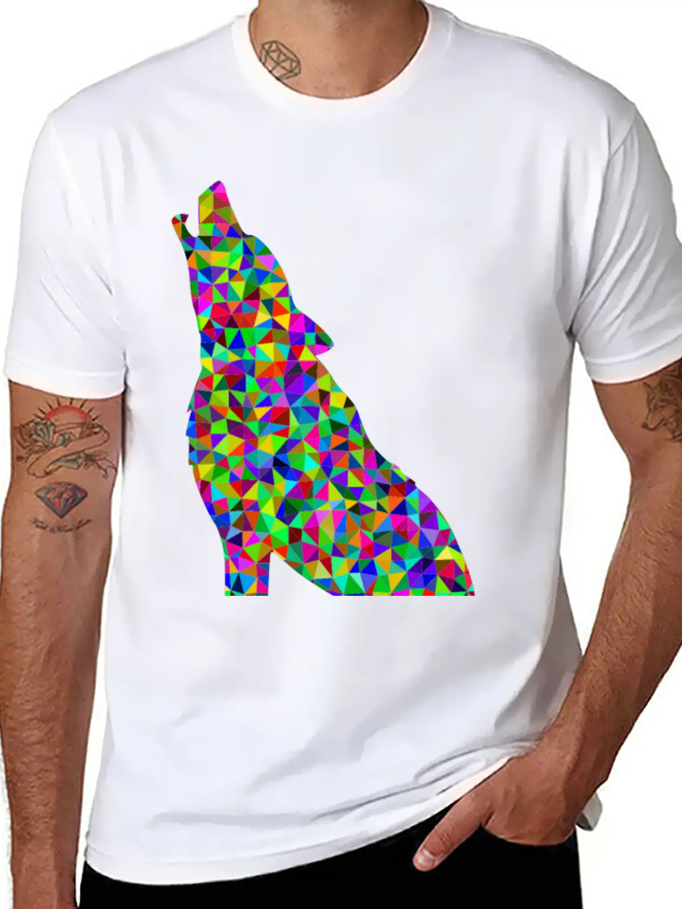 Wolf Wolfes Wolves Tribal71 Modern Fit Casual T-Shirt ��� Clean And Versatile Design
