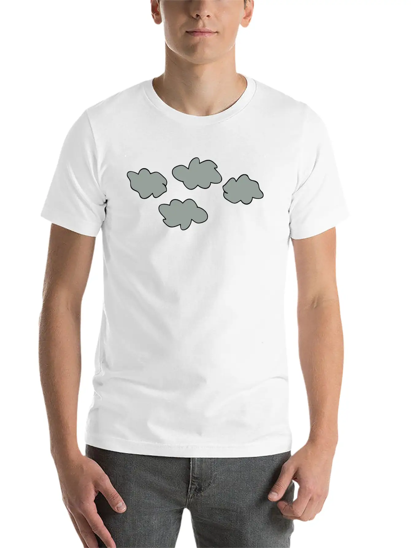 Wolken3 Lightweight Cotton T-Shirt – Daily Comfort Graphic Shirt