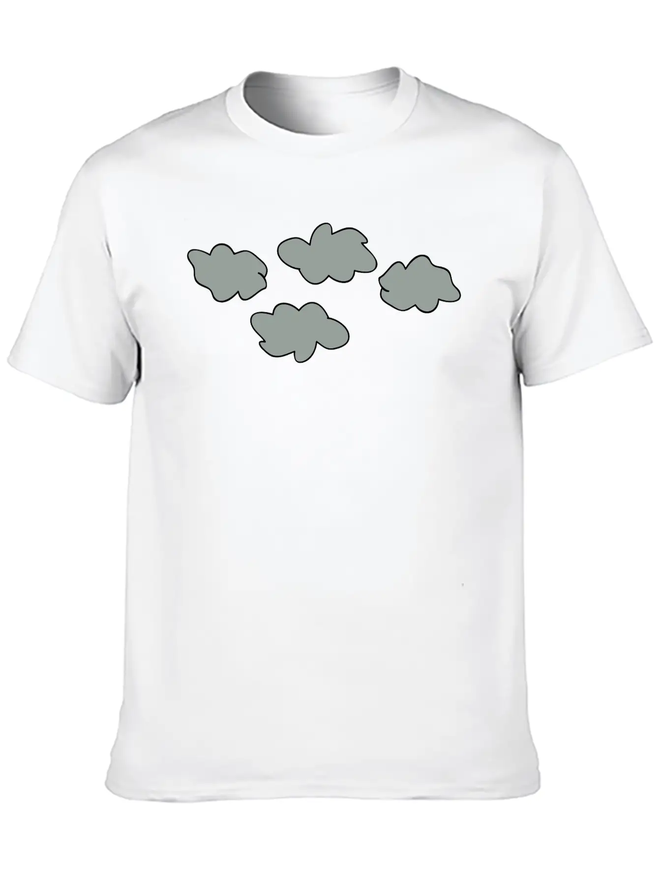 Wolken3 Lightweight Cotton T-Shirt – Daily Comfort Graphic Shirt