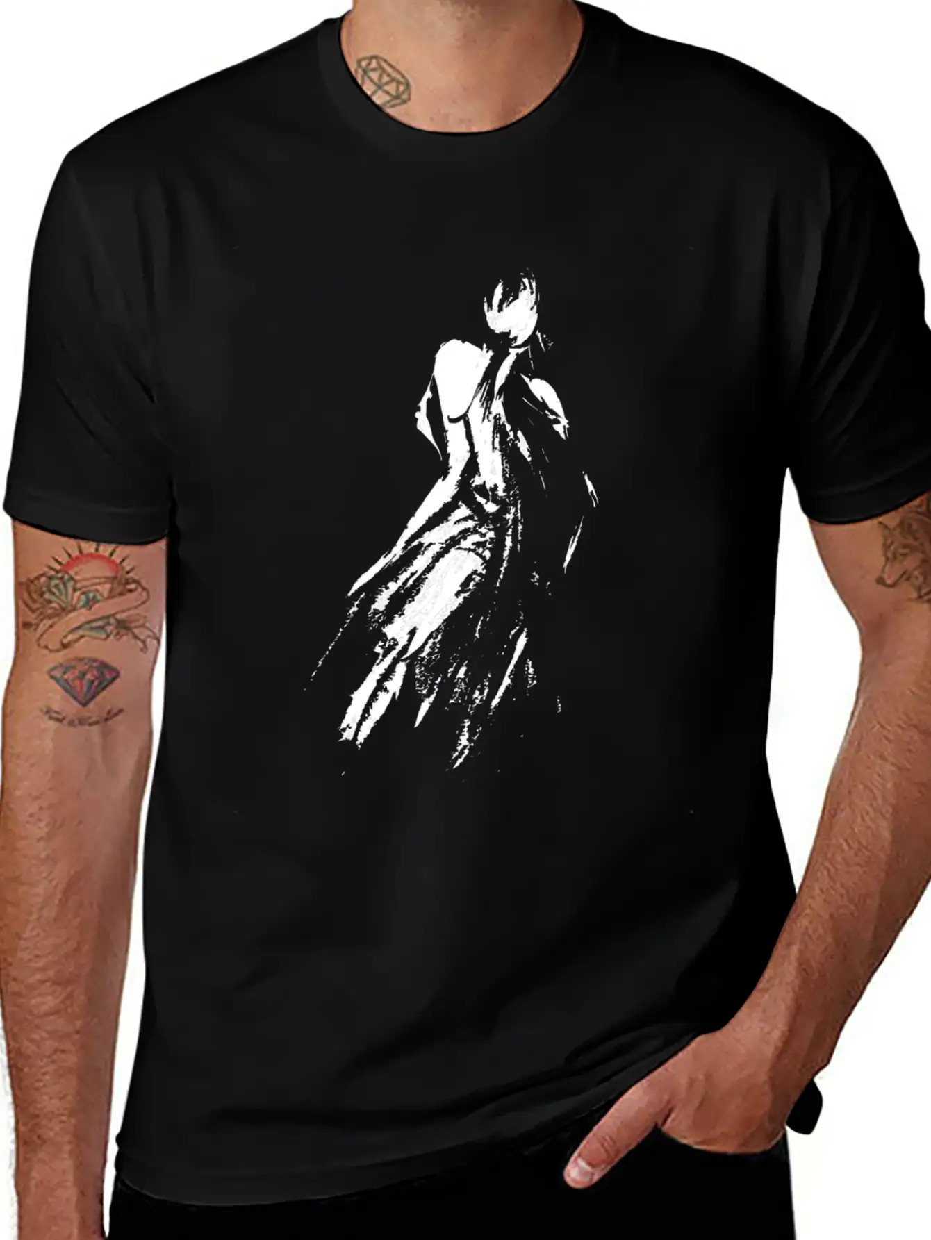 Woman Art, Beautiful Girl Art Lightweight Cotton T-Shirt – Daily Comfort Graphic Shirt