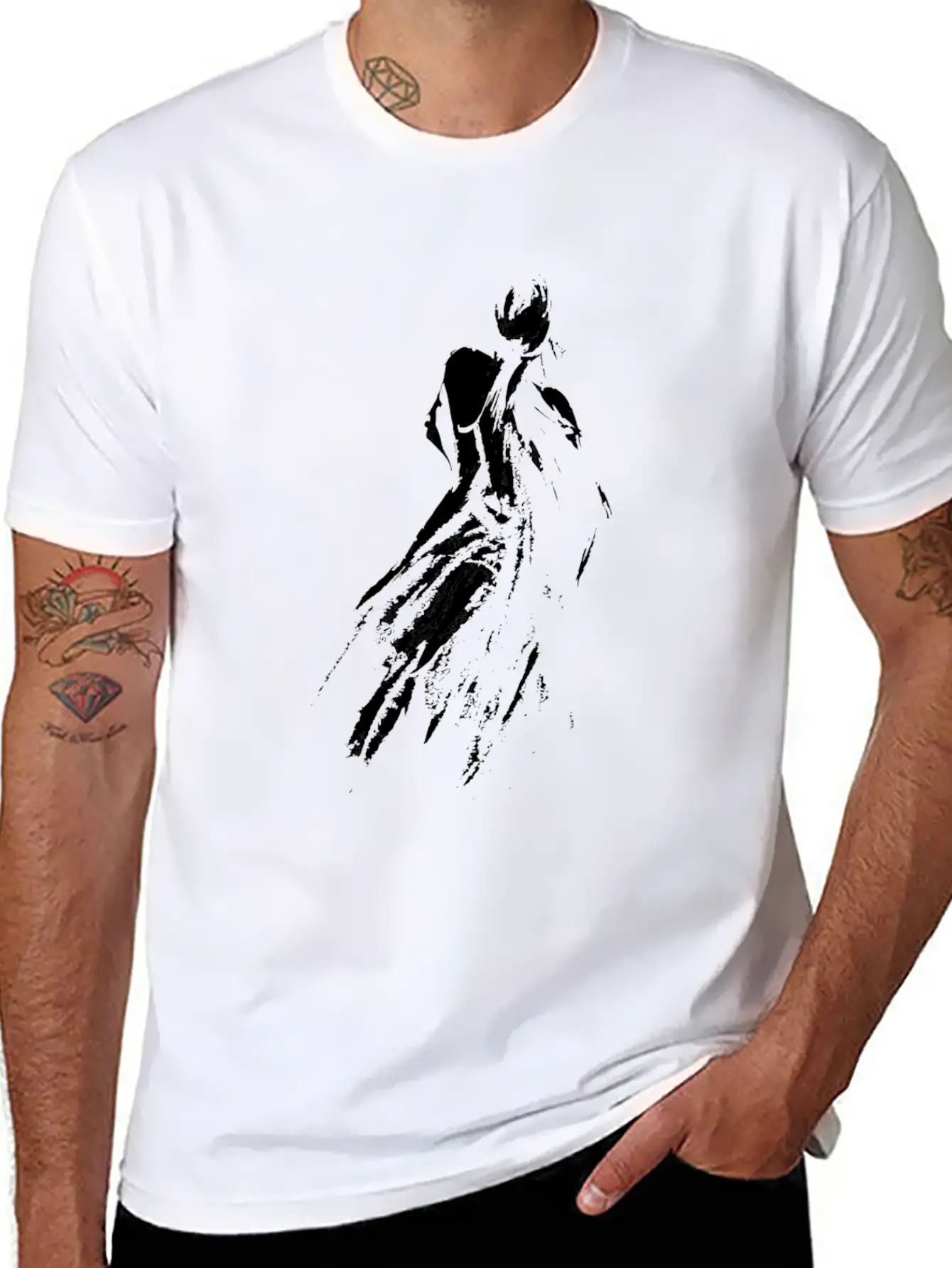 Woman Art, Beautiful Girl Art Lightweight Cotton T-Shirt – Daily Comfort Graphic Shirt