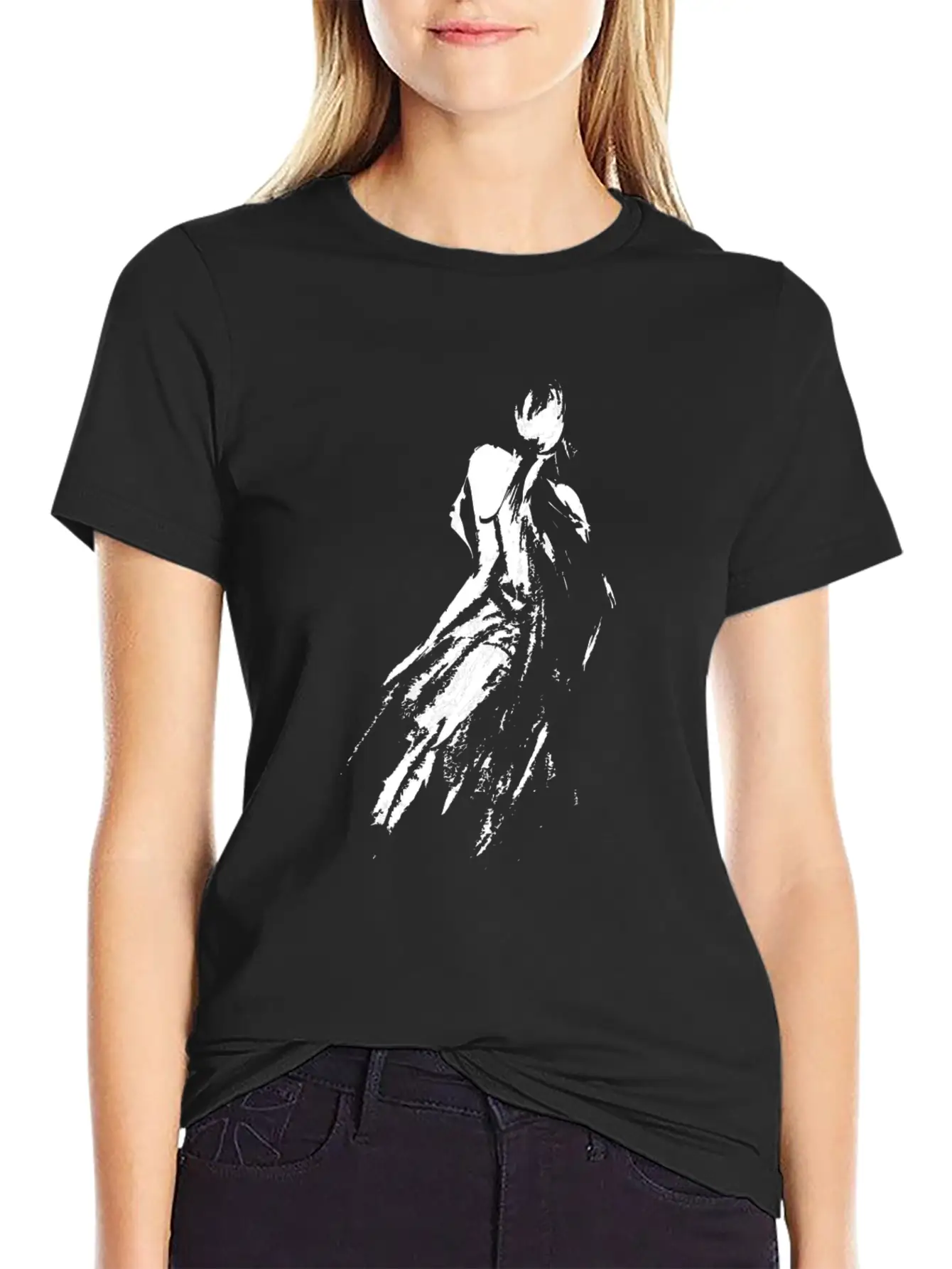 Woman Art, Beautiful Girl Art Lightweight Cotton T-Shirt – Daily Comfort Graphic Shirt