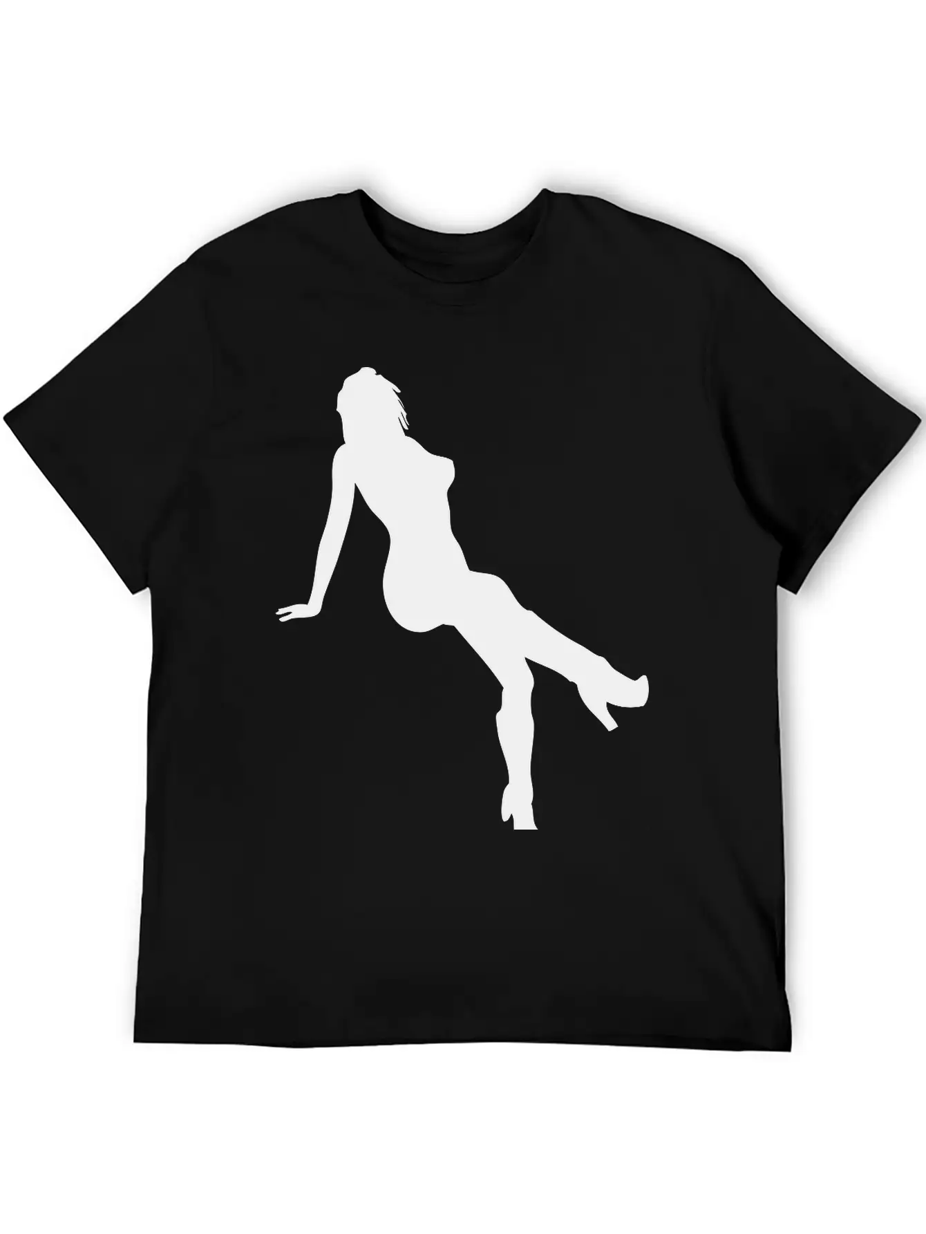Woman Body Silhouette Vector Design Lightweight Cotton T-Shirt – Daily Comfort Graphic Shirt