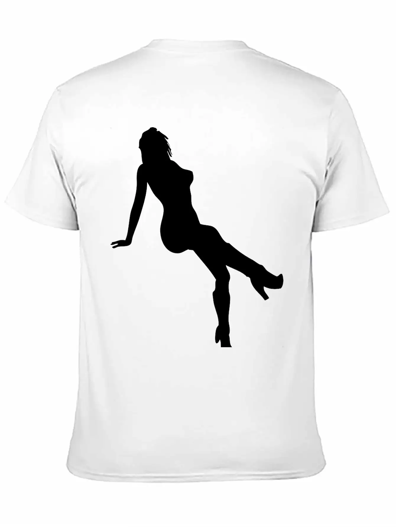 Woman Body Silhouette Vector Design Lightweight Cotton T-Shirt – Daily Comfort Graphic Shirt