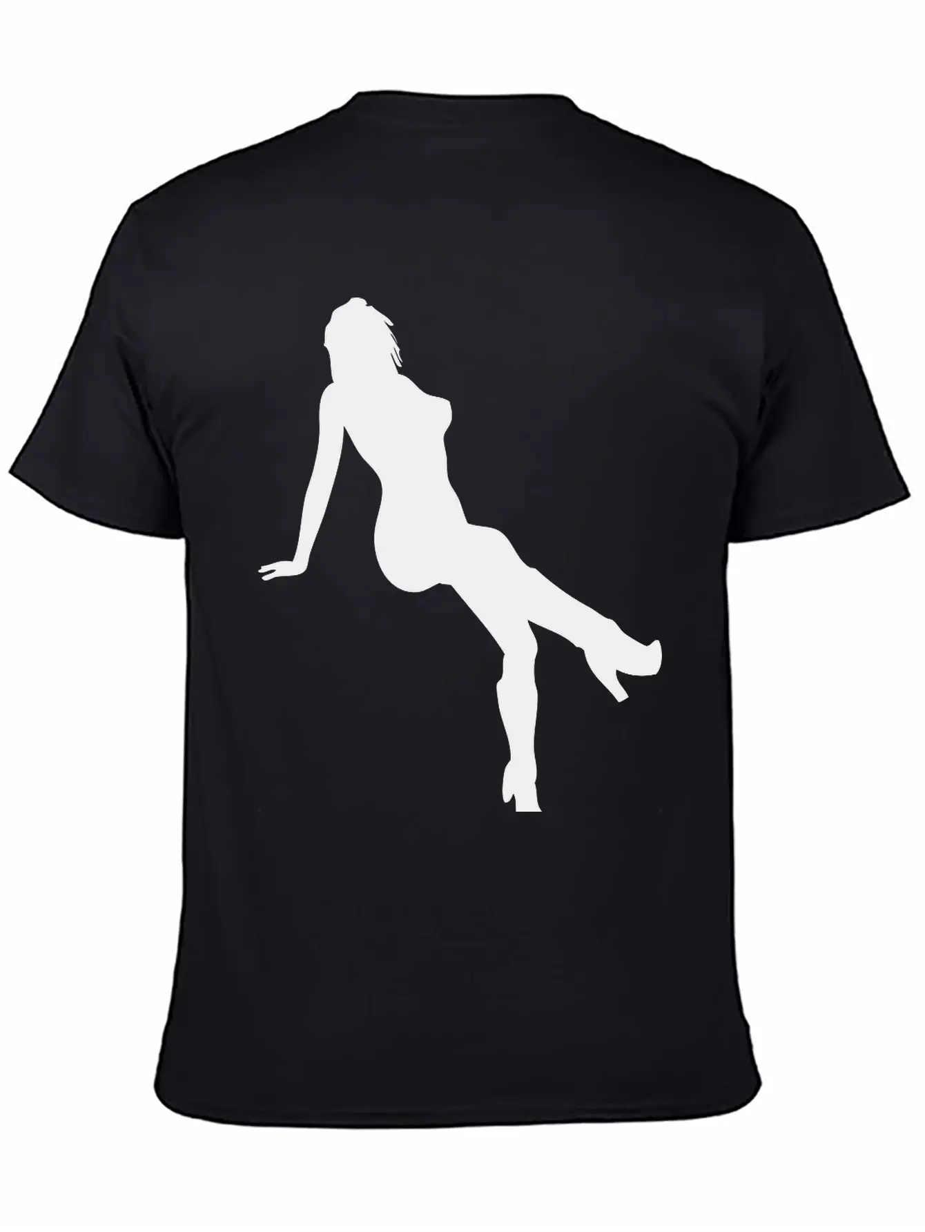 Woman Body Silhouette Vector Design Lightweight Cotton T-Shirt – Daily Comfort Graphic Shirt