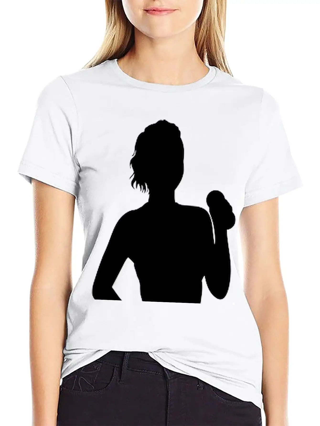 Woman Doing Fitness Modern Fit Casual T-Shirt – Clean And Versatile Design