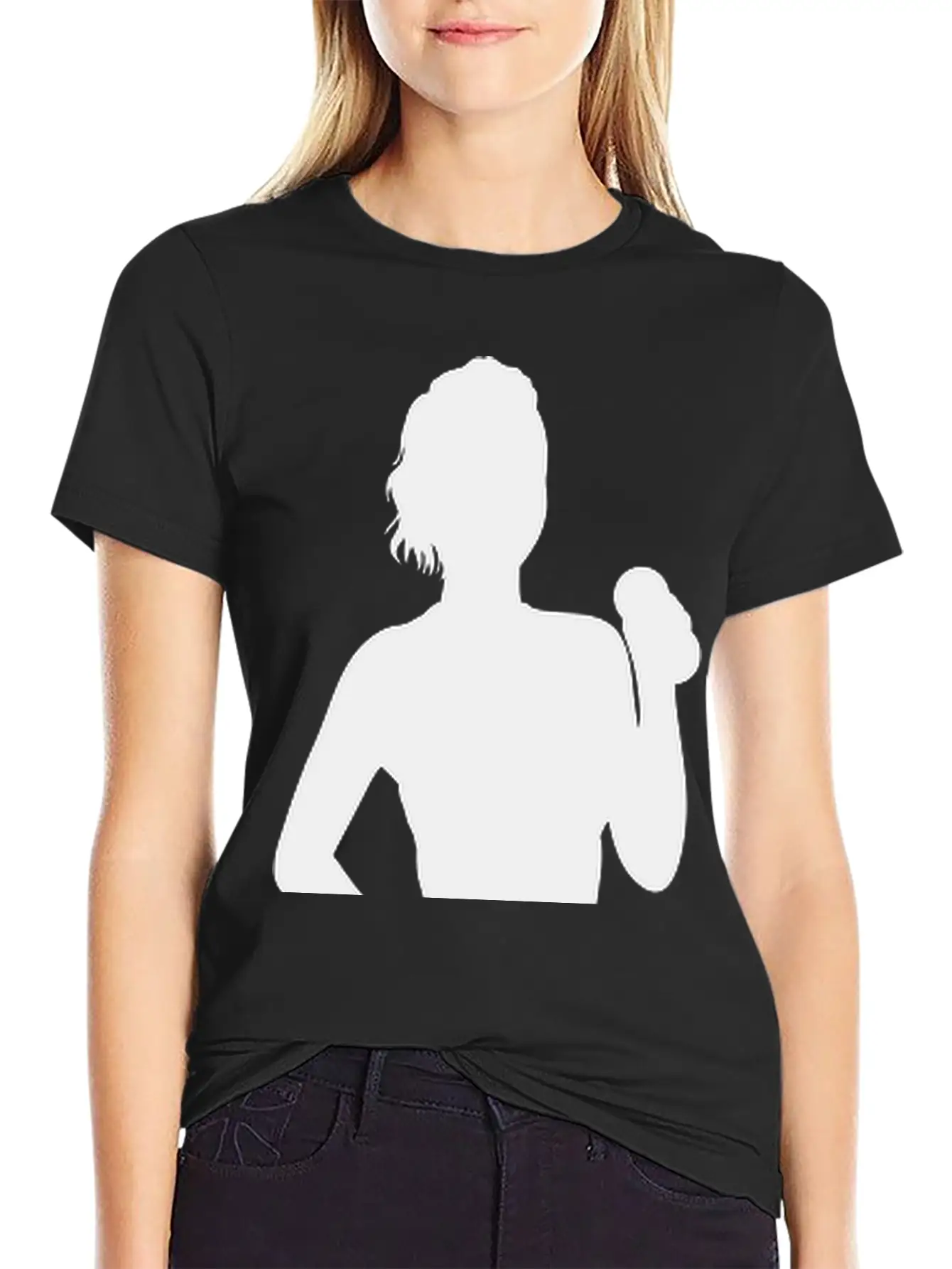 Woman Doing Fitness Modern Fit Casual T-Shirt – Clean And Versatile Design