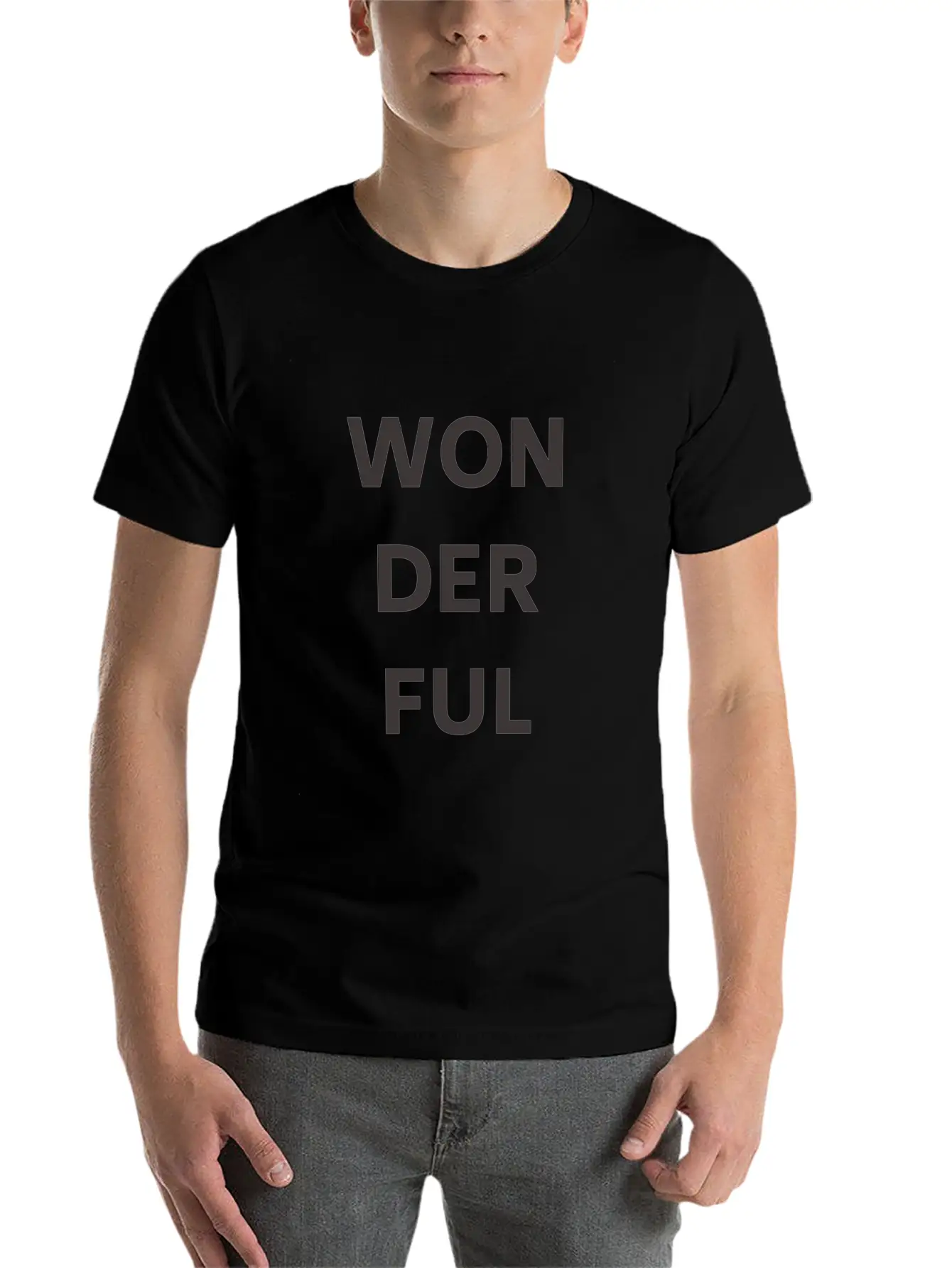 Wonderful, Superb, Fantastic Basic Graphic T-Shirt – Daily Comfort In Soft Cotton