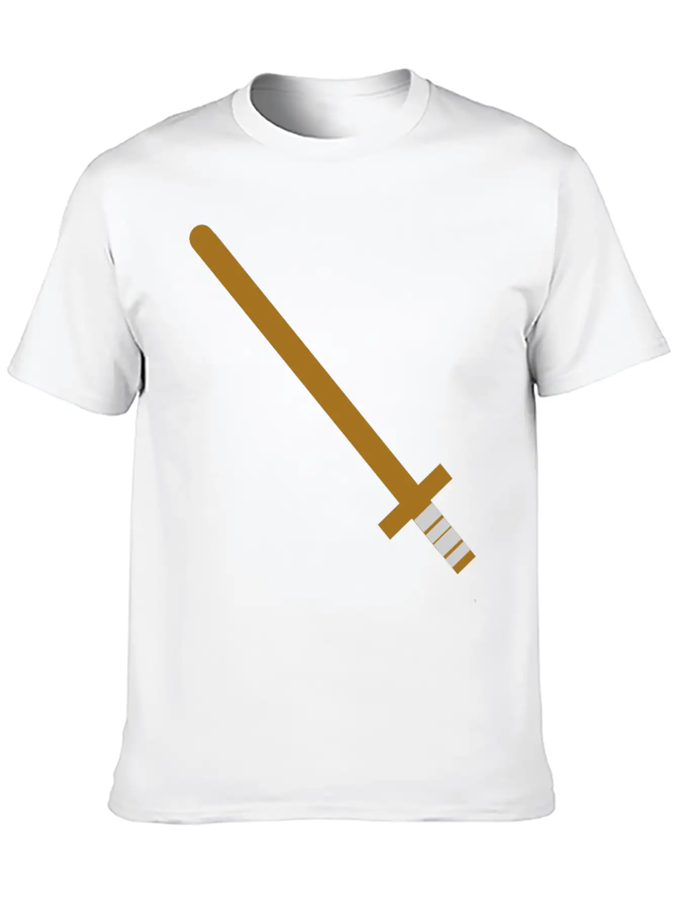 Wooden Sword Unisex Casual T-Shirt – Clean Design For Daily Comfort
