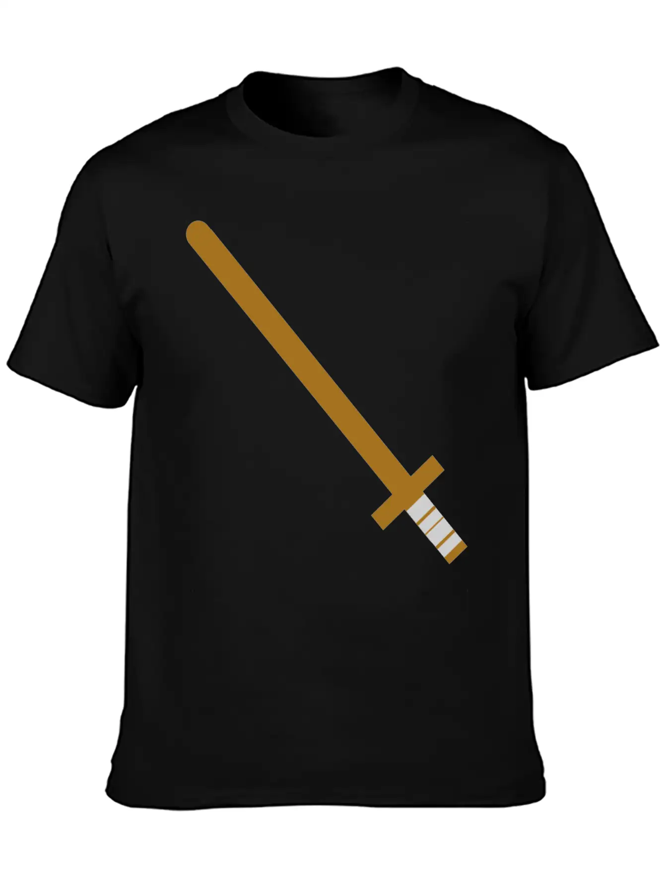 Wooden Sword Unisex Casual T-Shirt – Clean Design For Daily Comfort