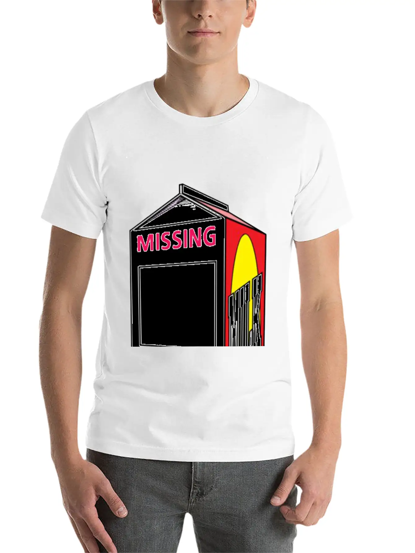 Words Missing Person Unisex Casual T-Shirt – Clean Design For Daily Comfort