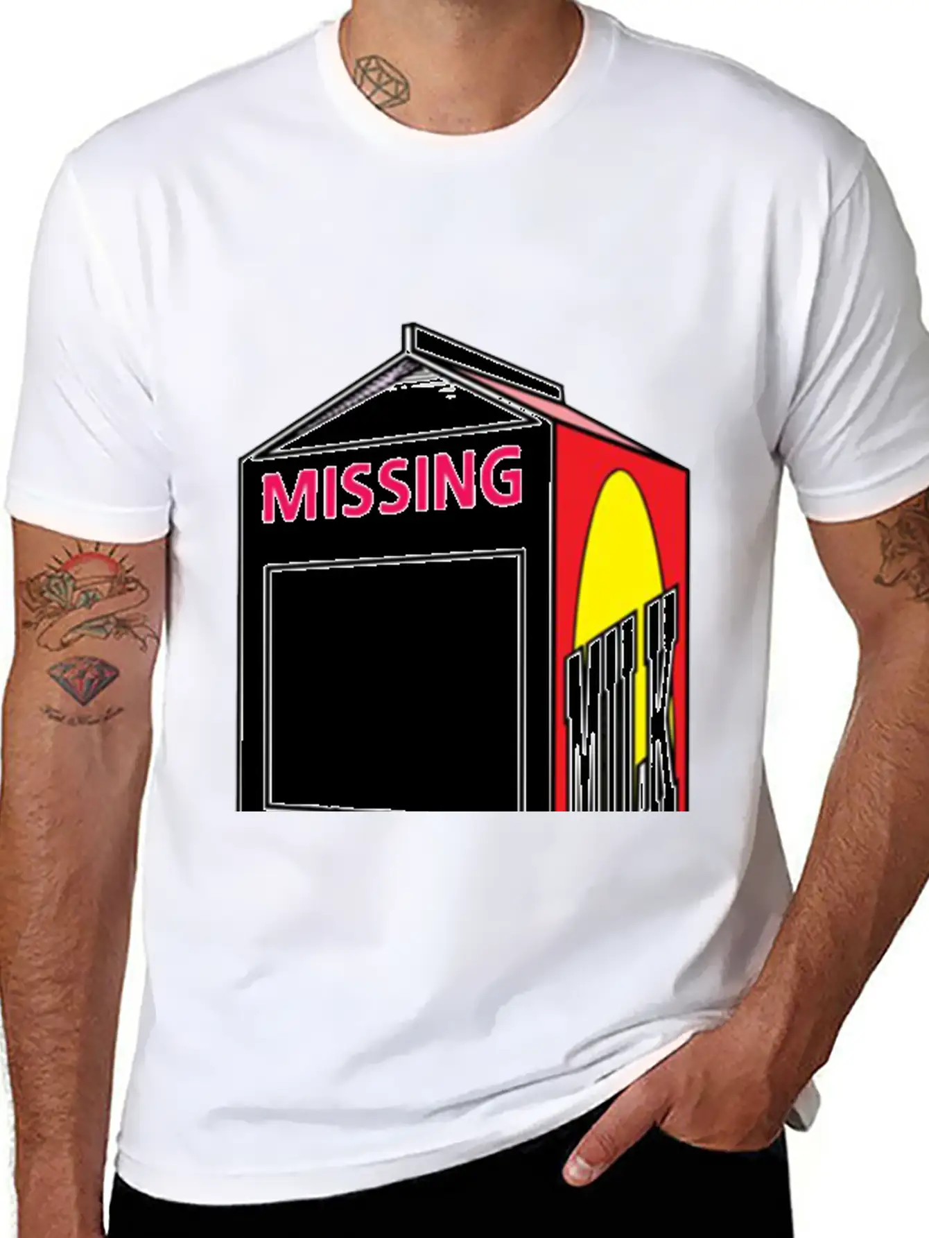 Words Missing Person Unisex Casual T-Shirt – Clean Design For Daily Comfort