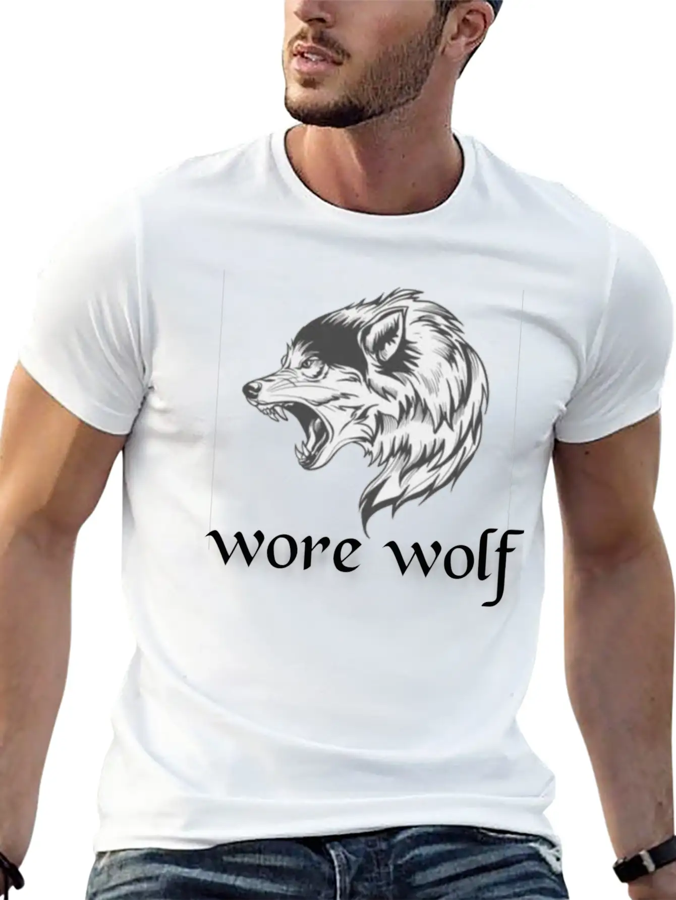Wore Wolf Modern Fit Casual T-Shirt – Clean And Versatile Design