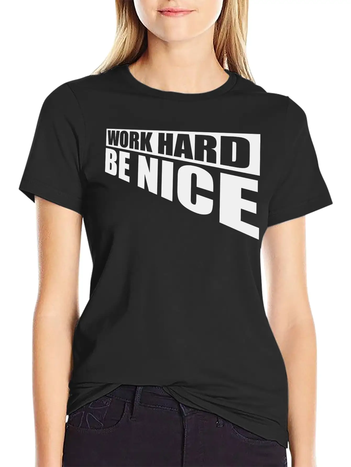 Work Hard Nice Soft Cotton Short Sleeve Tee – Unisex Wardrobe Staple