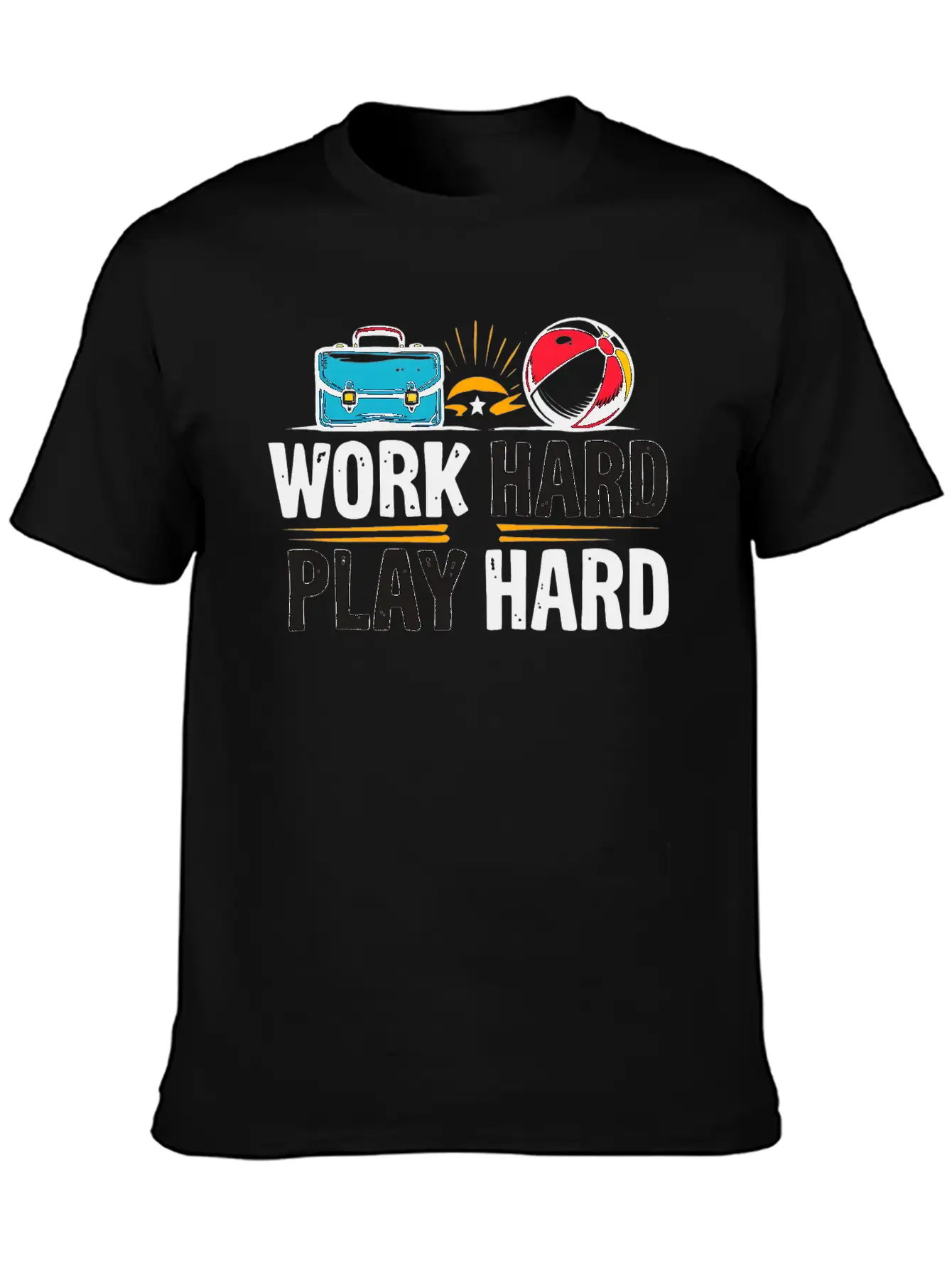 Work Hard Play Hard Essential Cotton Tee For Daily Outfits – Unisex Style