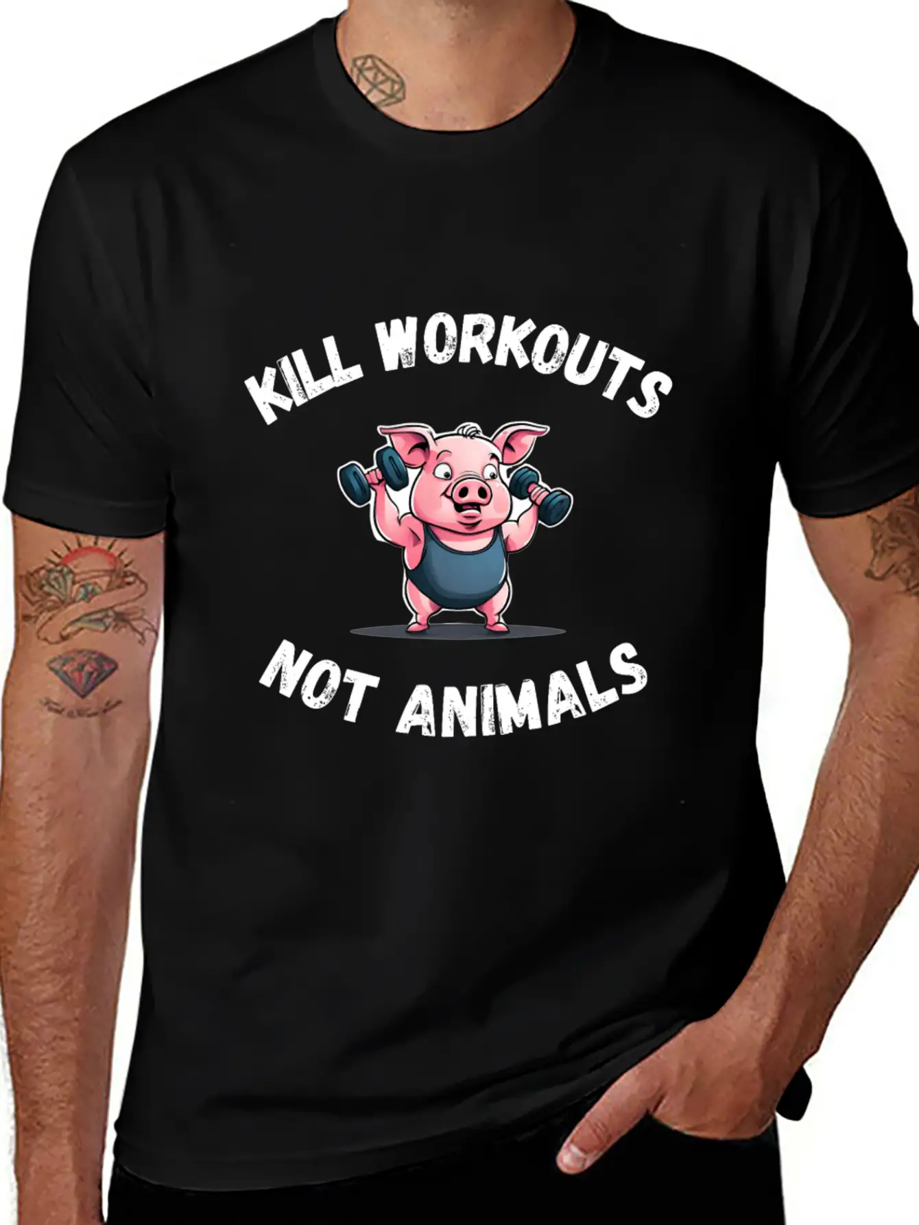 Workout Pig Basic Graphic T-Shirt – Daily Comfort In Soft Cotton