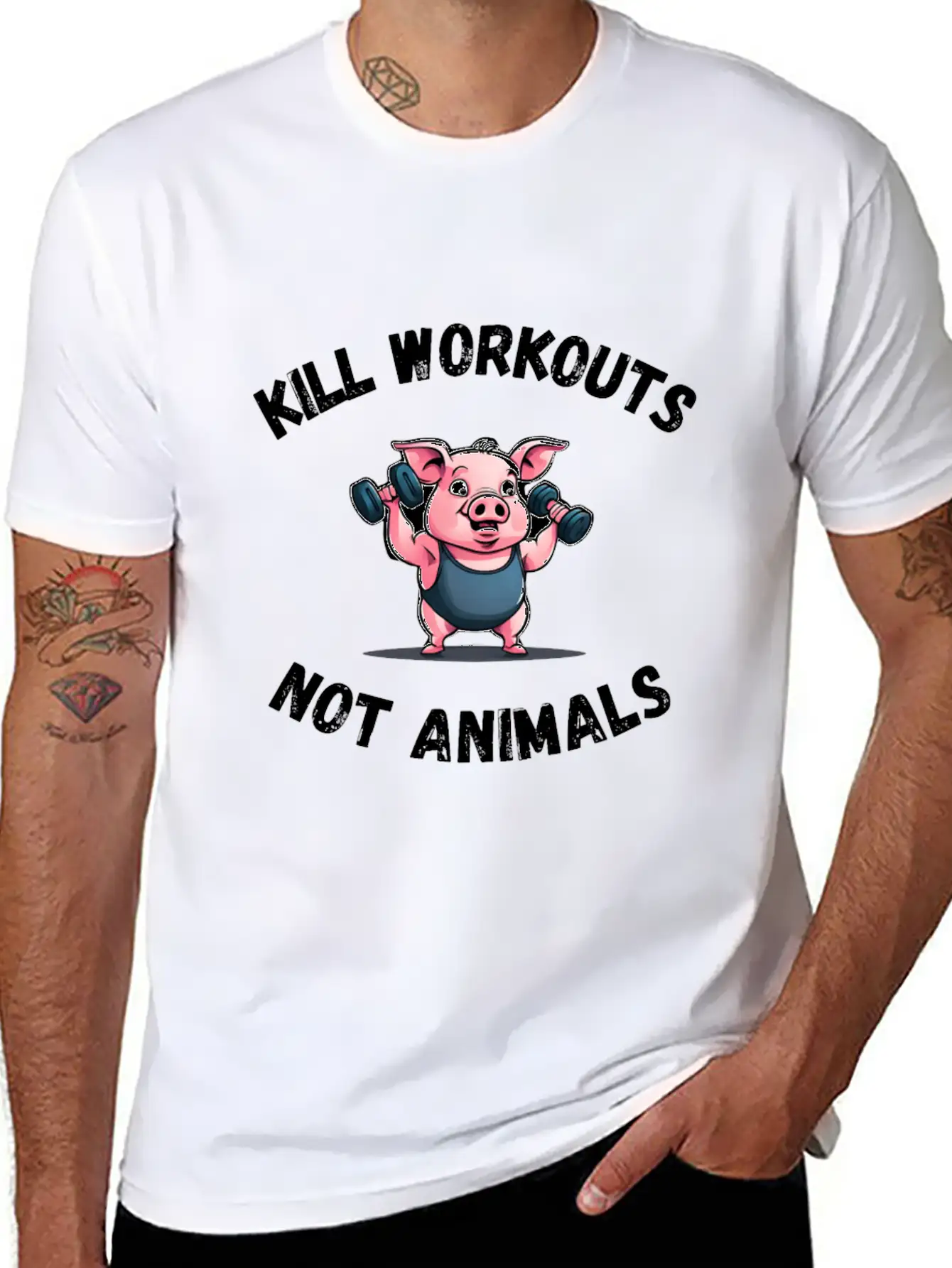 Workout Pig Basic Graphic T-Shirt – Daily Comfort In Soft Cotton