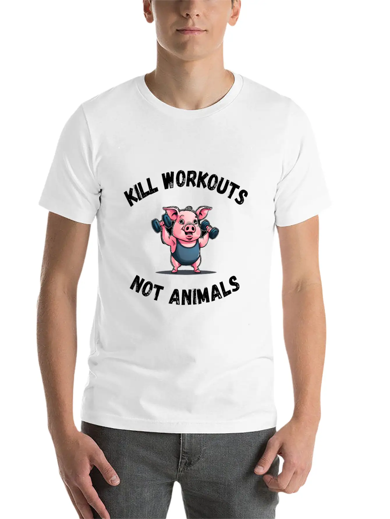 Workout Pig Basic Graphic T-Shirt – Daily Comfort In Soft Cotton