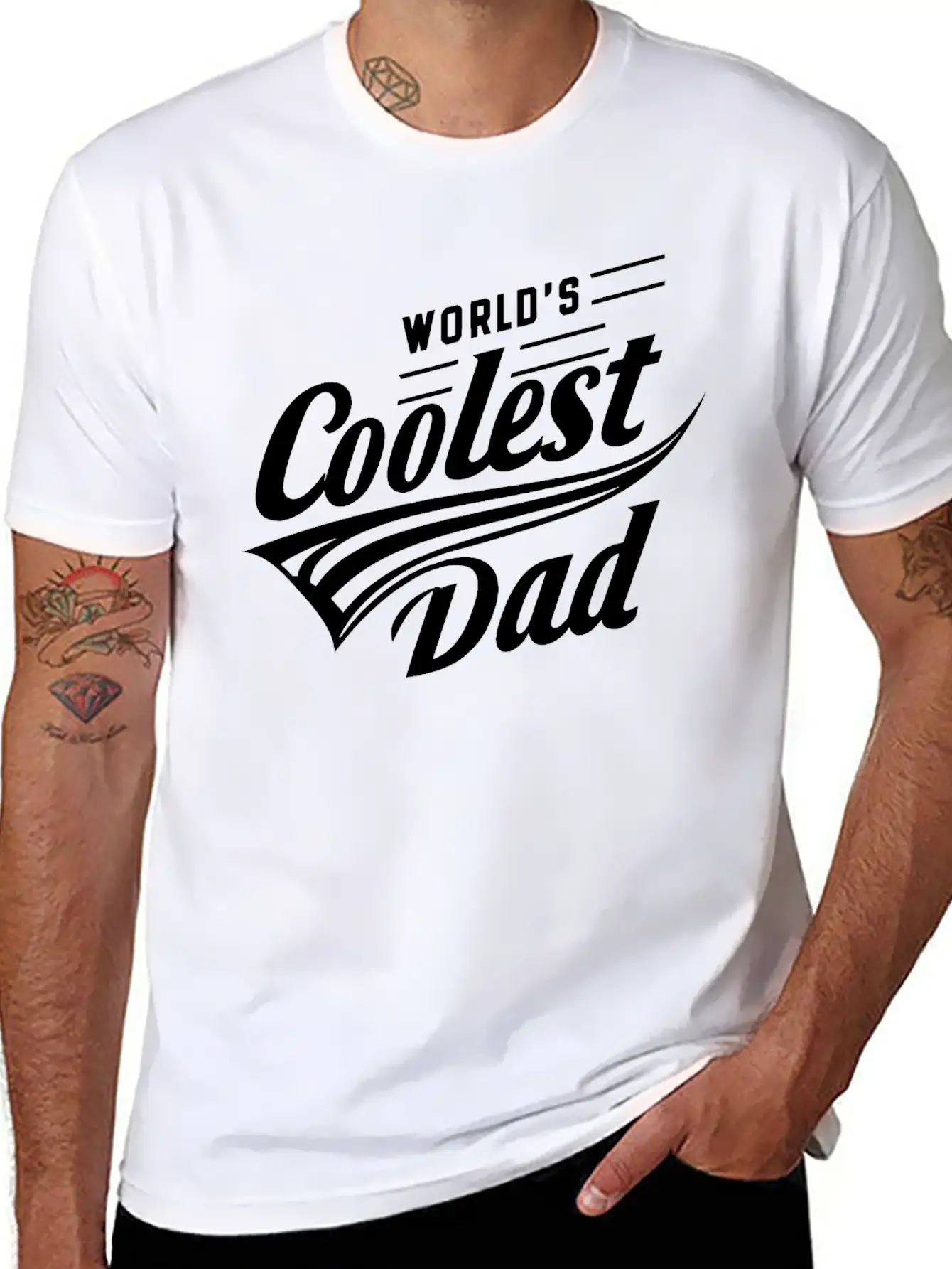 World Coolest Dad Essential Cotton Tee For Daily Outfits – Unisex Style