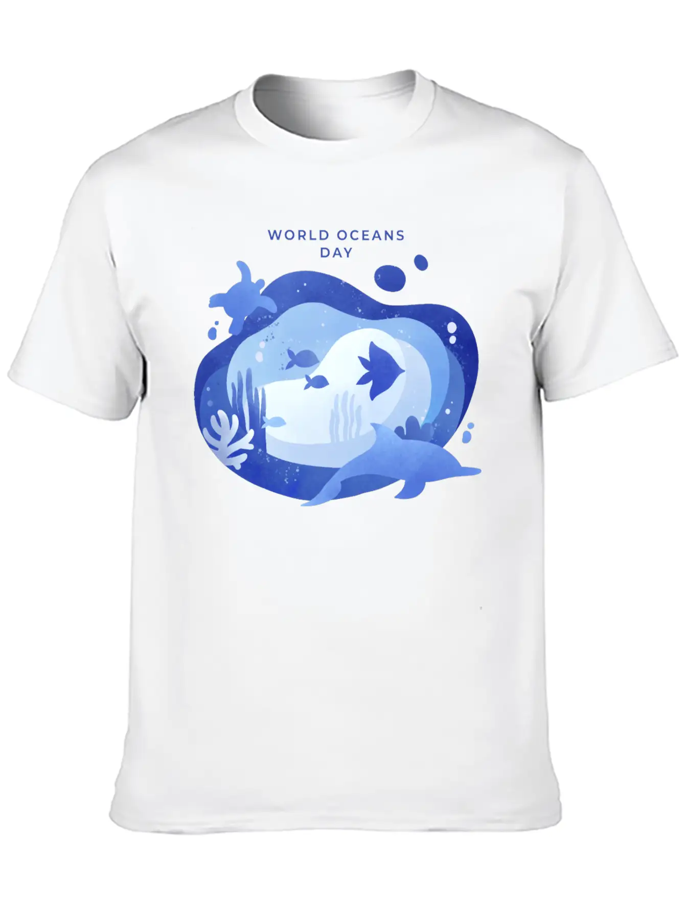 World Oceans Day Basic Graphic T-Shirt – Daily Comfort In Soft Cotton