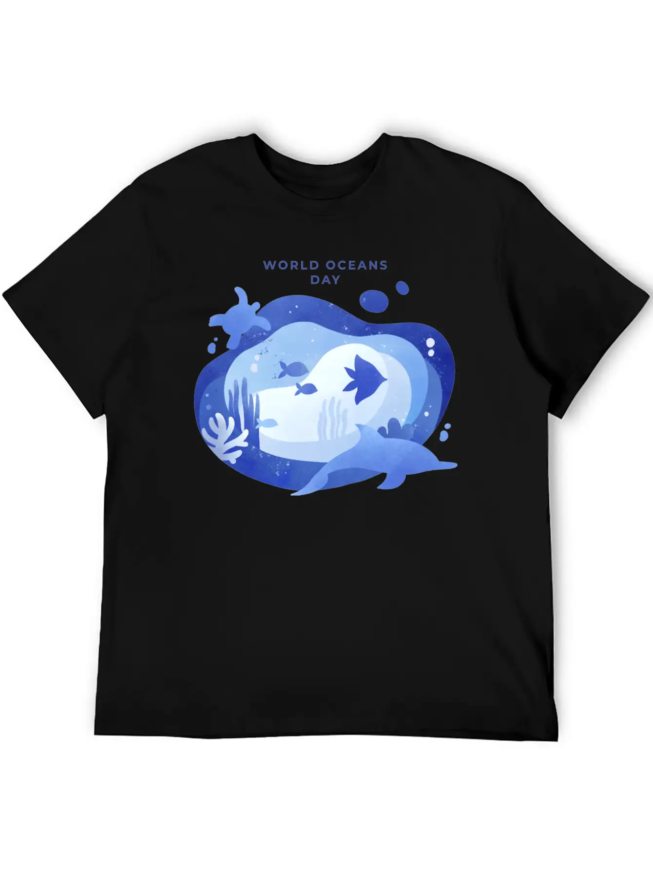 World Oceans Day Basic Graphic T-Shirt – Daily Comfort In Soft Cotton