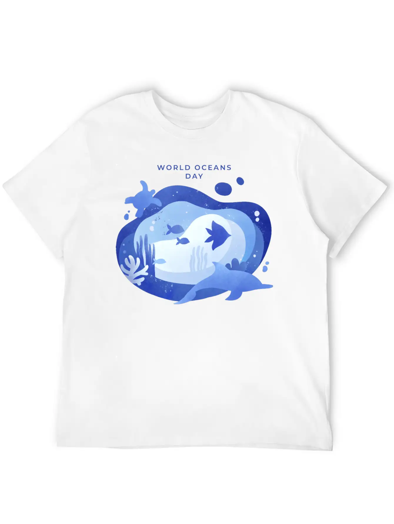 World Oceans Day Basic Graphic T-Shirt – Daily Comfort In Soft Cotton