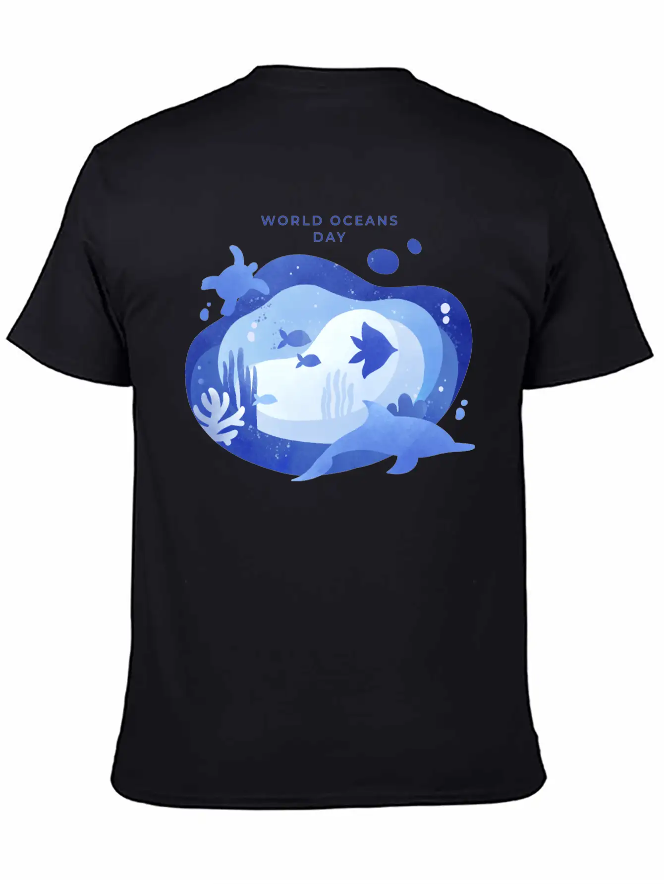 World Oceans Day Basic Graphic T-Shirt – Daily Comfort In Soft Cotton