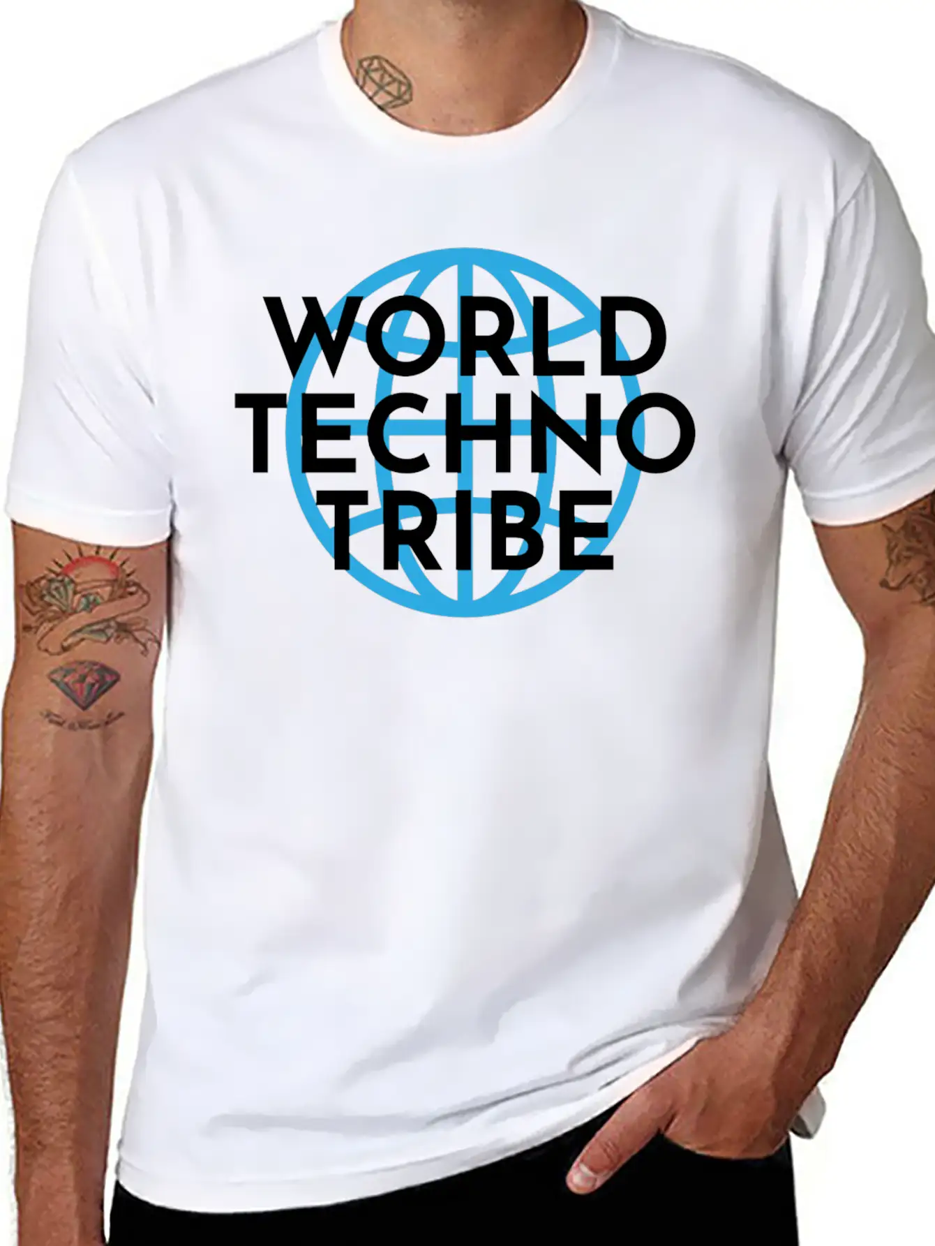 World Techno Tribe Gift Music Raving Concert Unisex Casual T-Shirt – Clean Design For Daily Comfort