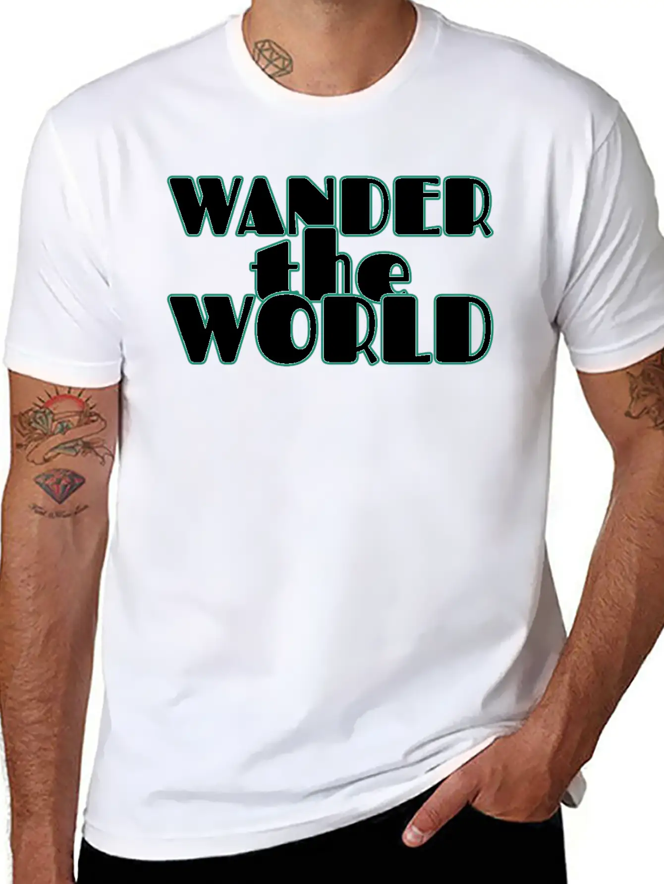 World Traveler. Travel. Traveling Relaxed Everyday Tee – Lightweight And Durable Cotton