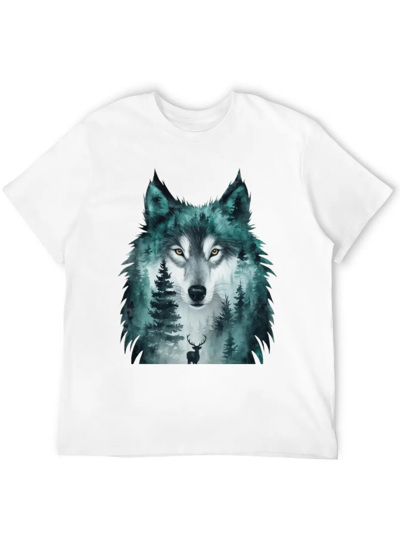 World Wildlife Day Wolf And Deer Modern Fit Casual T-Shirt – Clean And Versatile Design