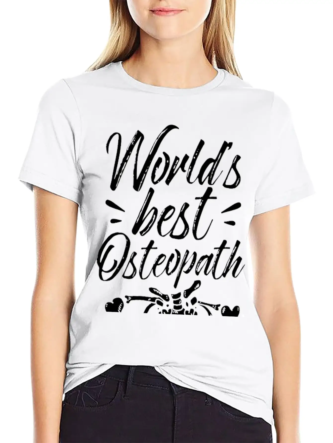 World's Best Osteopath Job Osteopathy Osteopaths Modern Fit Casual T-Shirt – Clean And Versatile Design