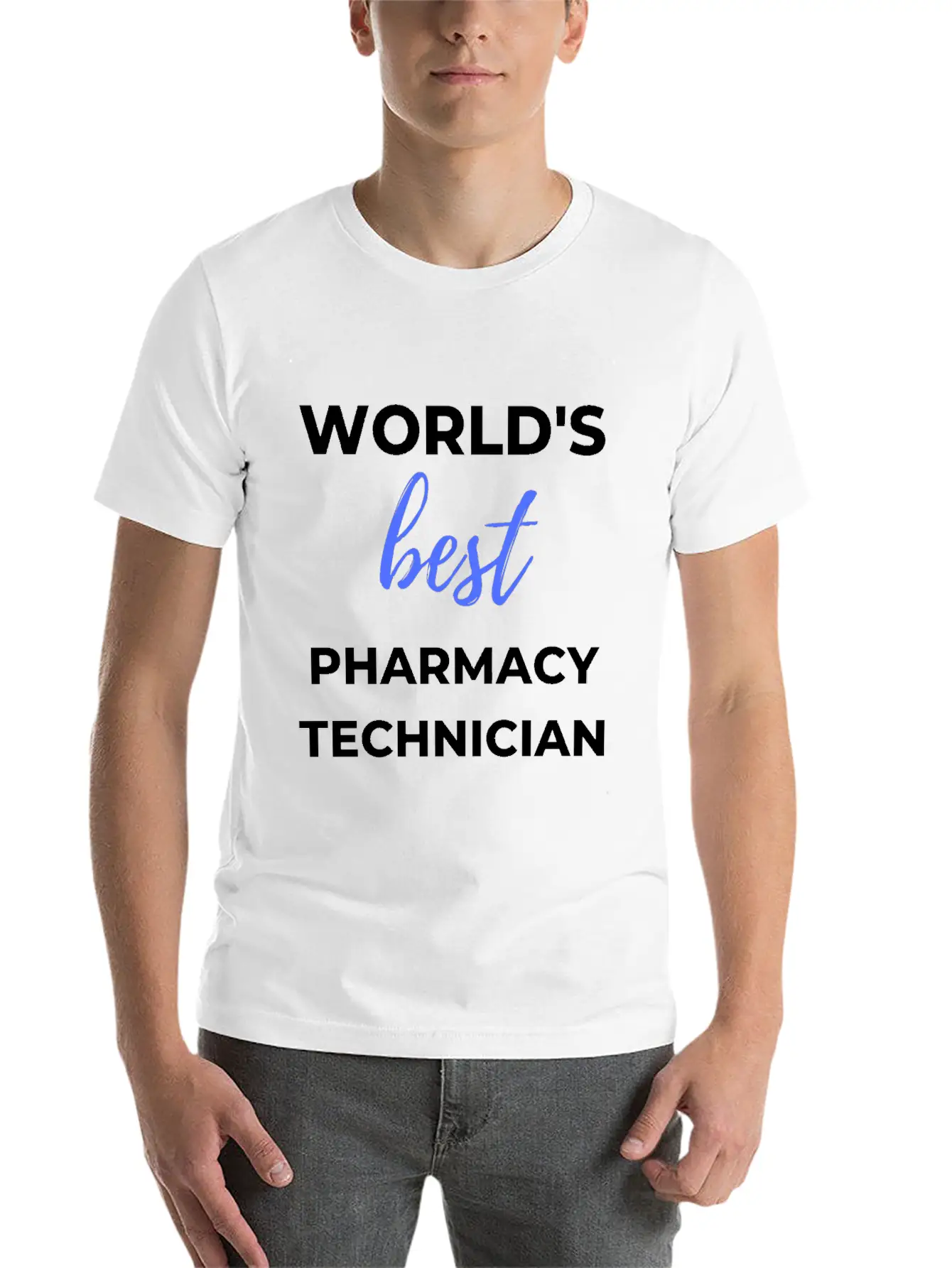 World's Best Pharmacy Technician Lightweight Cotton T-Shirt – Daily Comfort Graphic Shirt