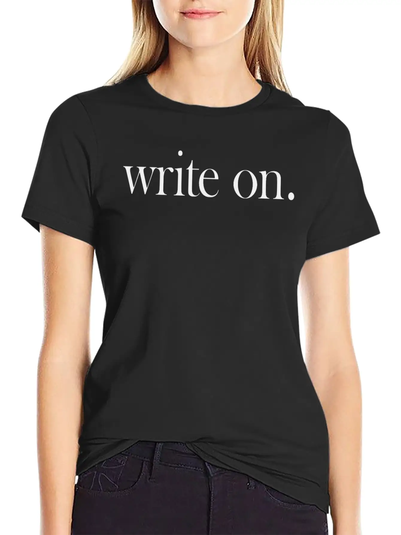 Write On Lightweight Cotton T-Shirt – Daily Comfort Graphic Shirt