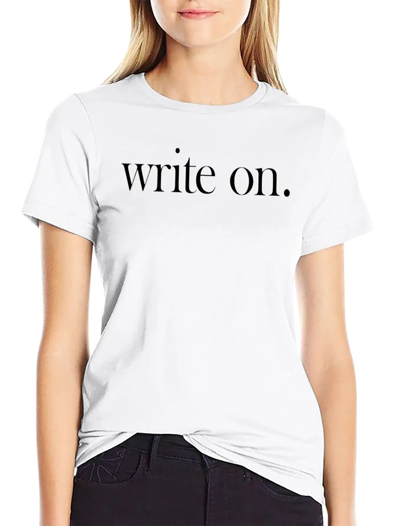 Write On Lightweight Cotton T-Shirt – Daily Comfort Graphic Shirt