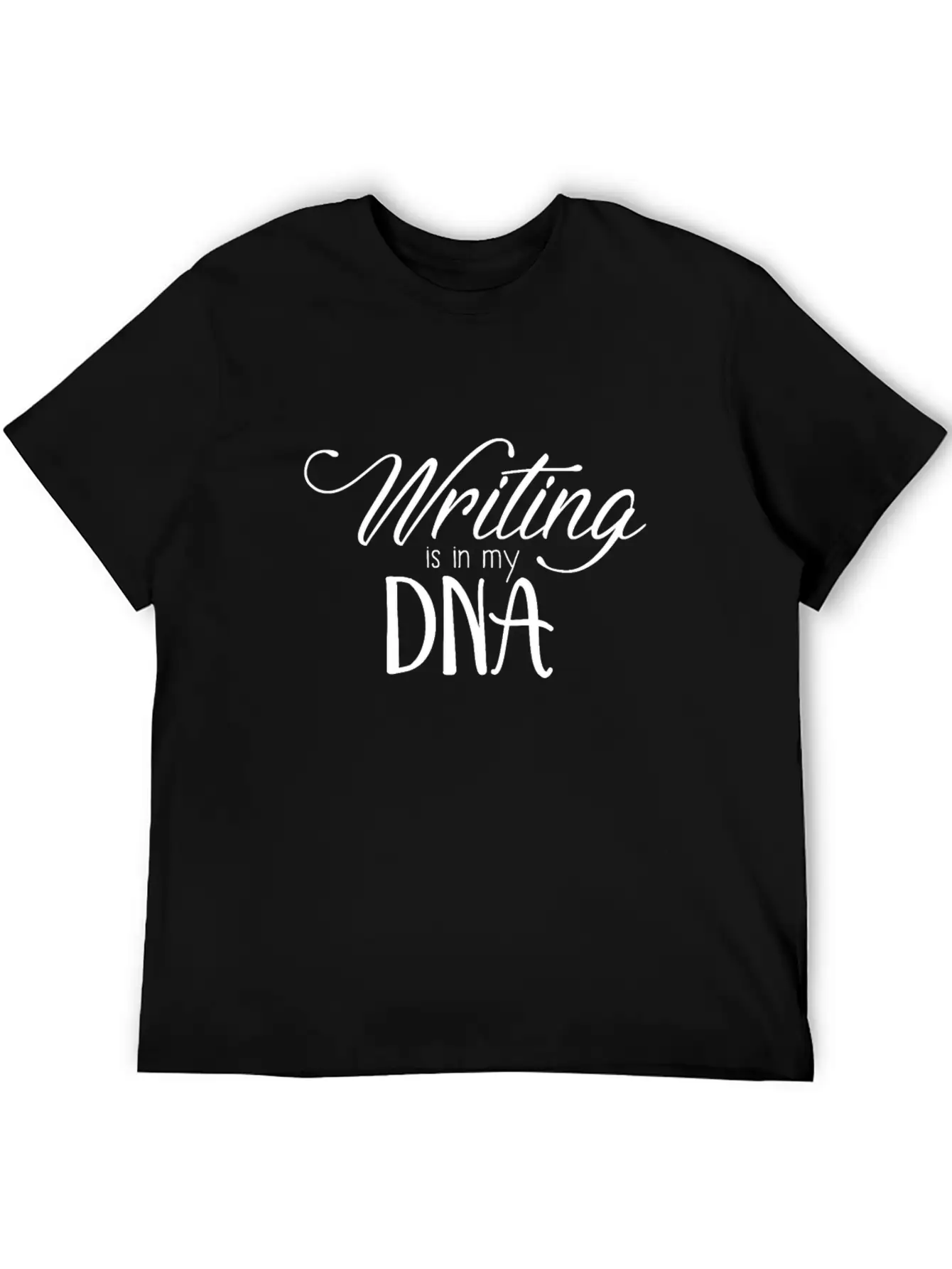 Writing Is In My DNA Lightweight Cotton T-Shirt – Daily Comfort Graphic Shirt
