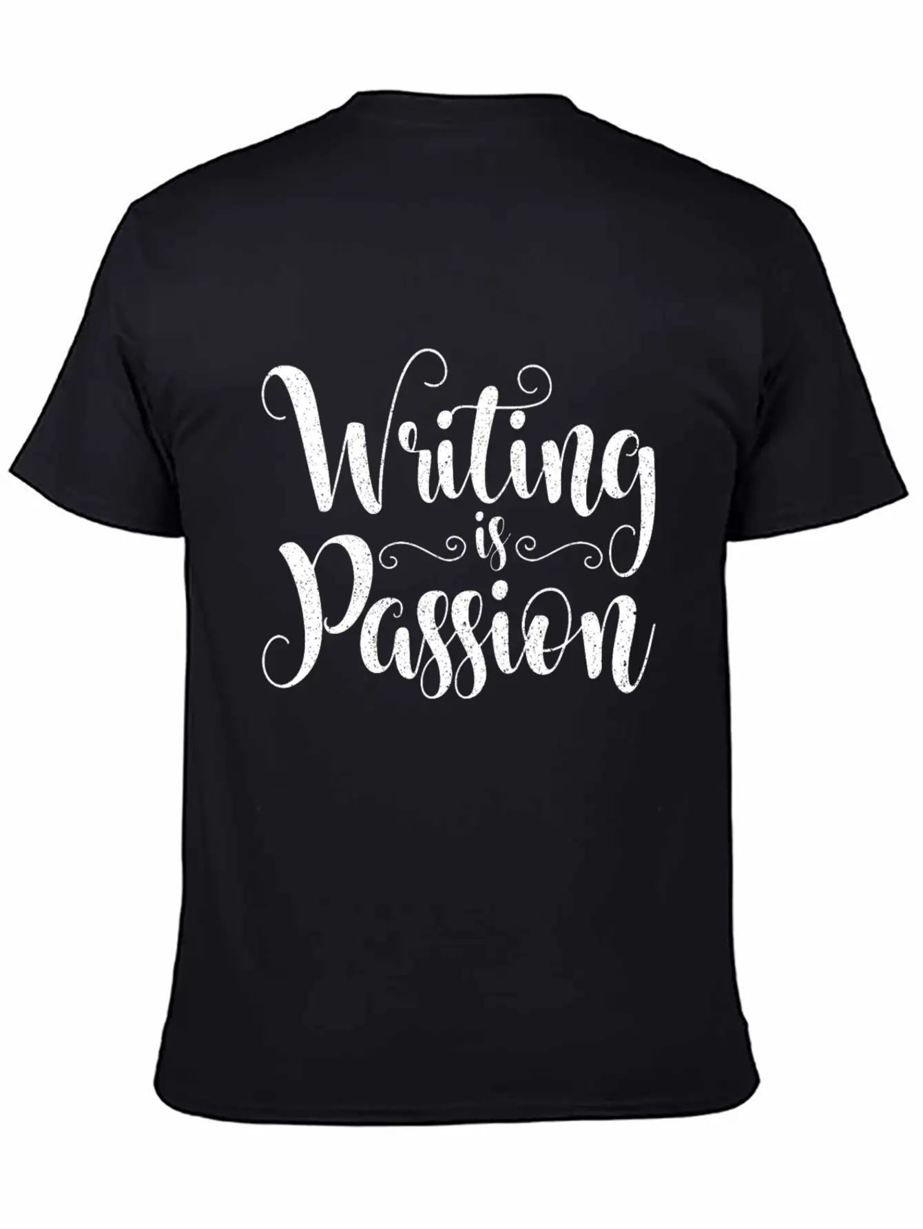 Writing Is Passion Writer Author Book Novel Gift Basic Graphic T-Shirt – Daily Comfort In Soft Cotton