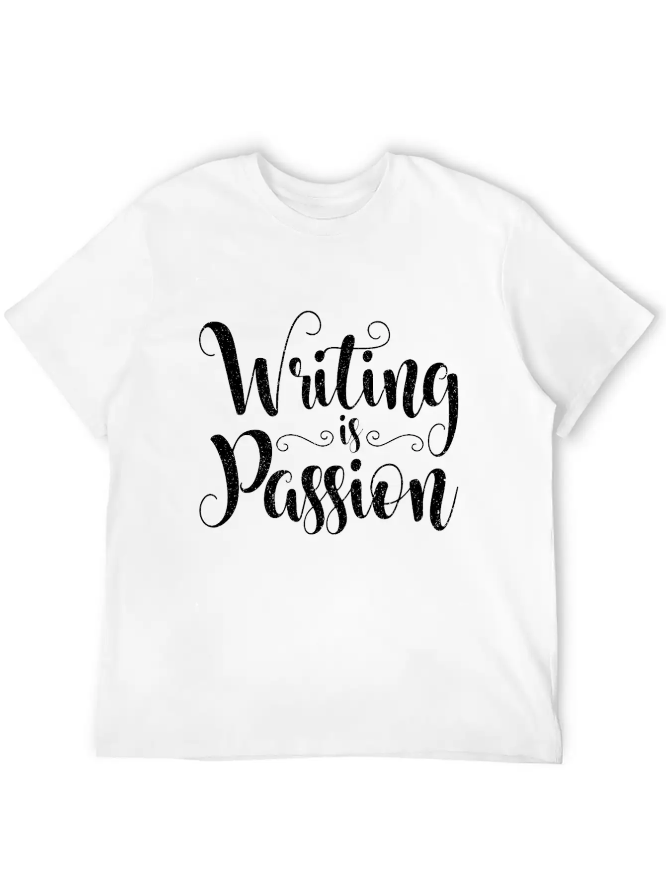 Writing Is Passion Writer Author Book Novel Gift Basic Graphic T-Shirt – Daily Comfort In Soft Cotton