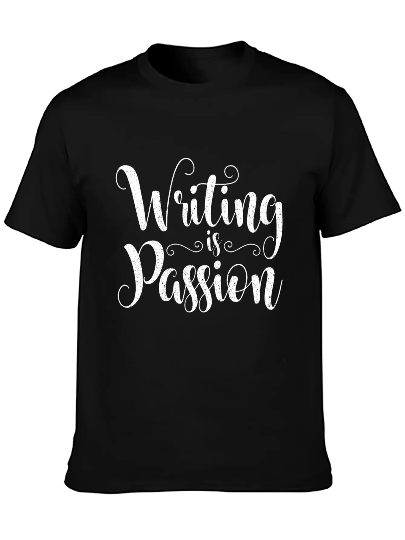 Writing Is Passion Writer Author Book Novel Gift Basic Graphic T-Shirt – Daily Comfort In Soft Cotton