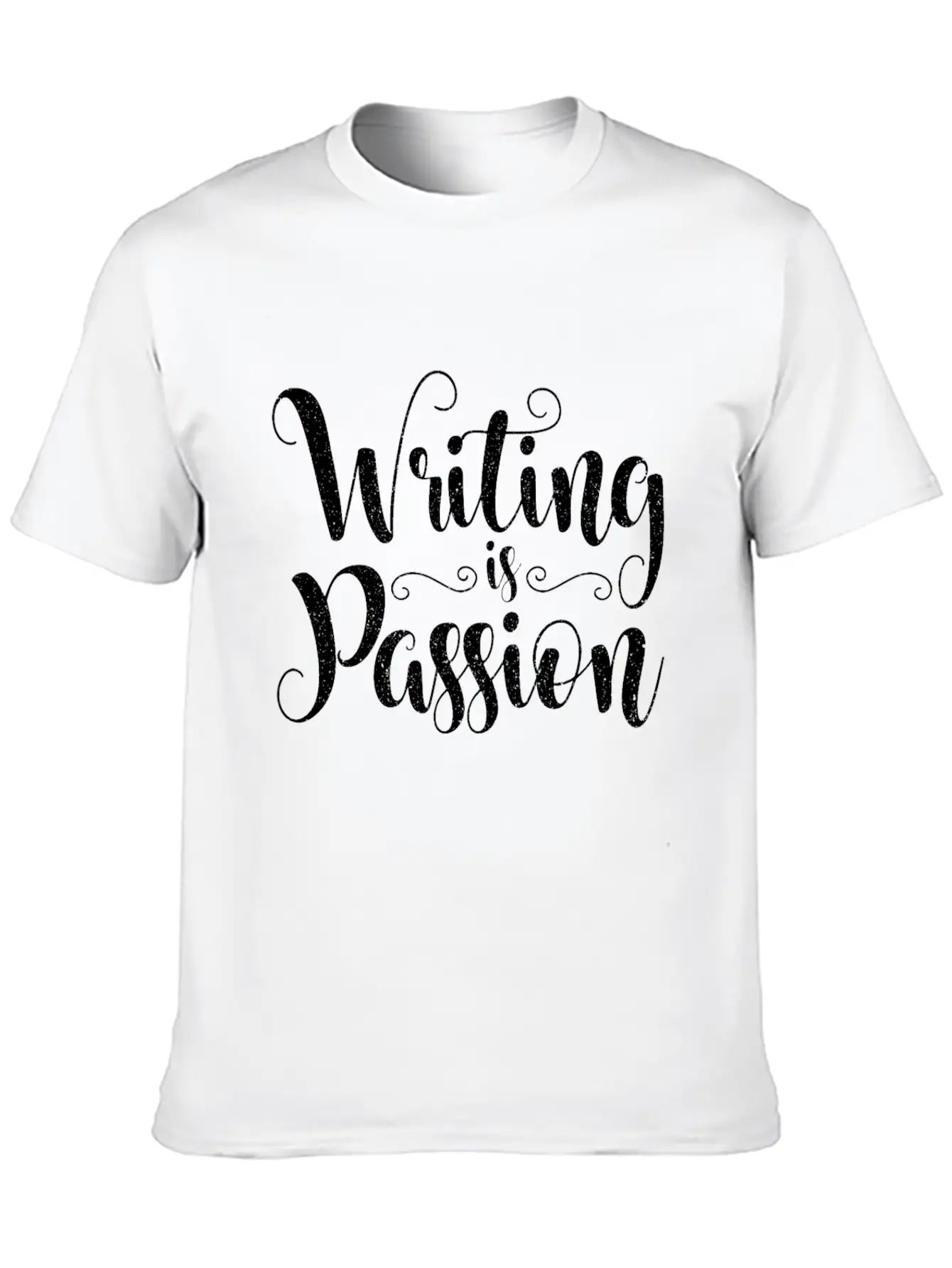 Writing Is Passion Writer Author Book Novel Gift Basic Graphic T-Shirt – Daily Comfort In Soft Cotton