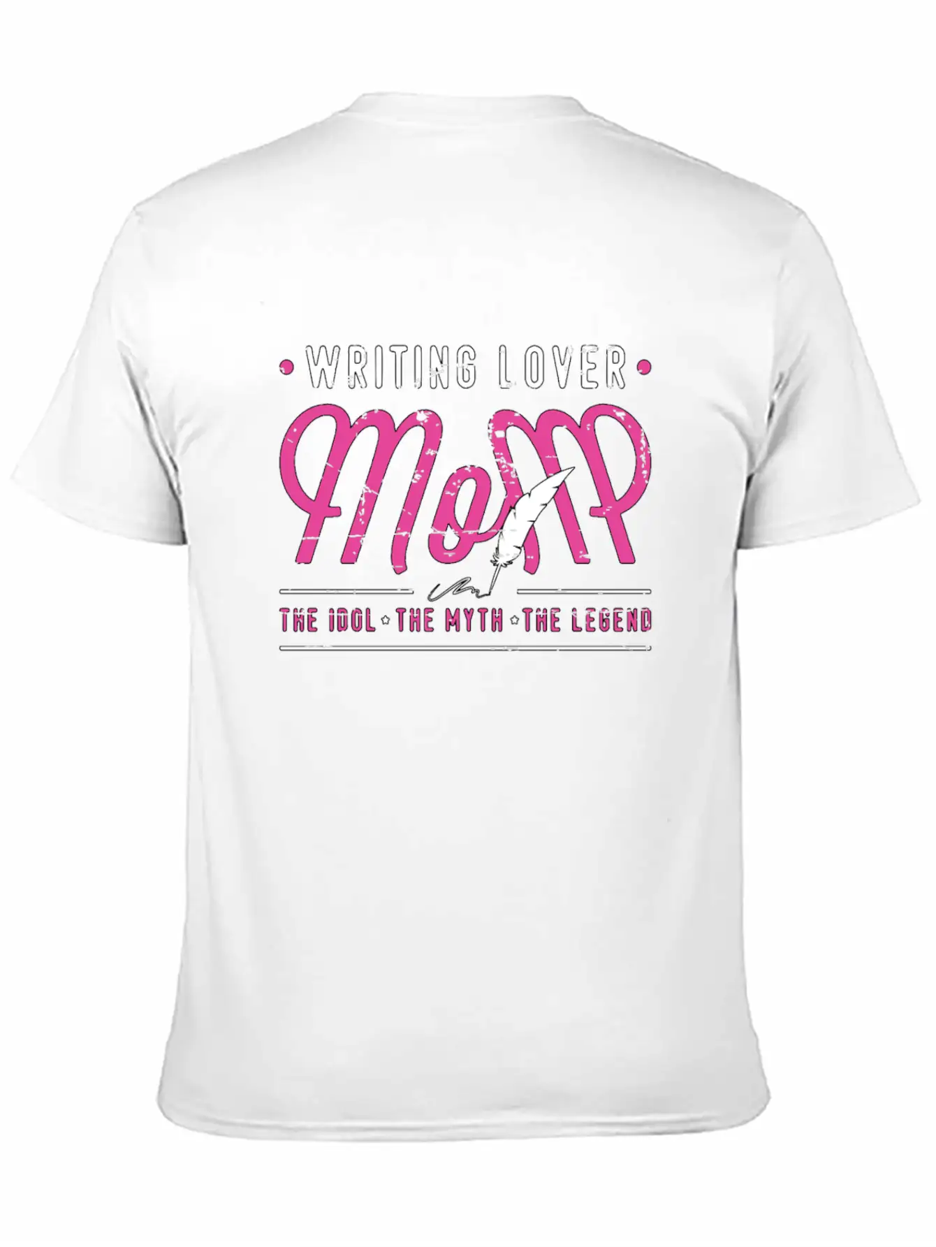Writing Lover Mom The Idol The Myth Book Writer Stylish Everyday T-Shirt – Unisex Basic Cotton Tee