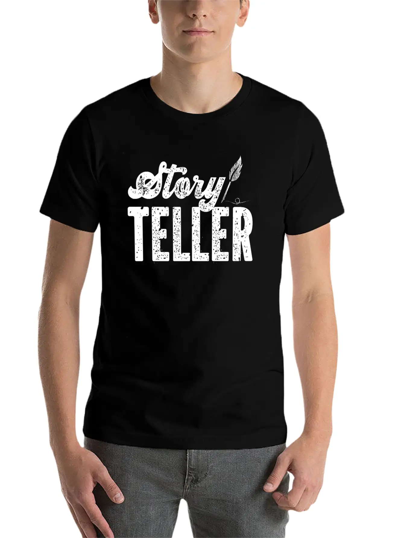 Writing Vintage Novel Writer & Classic Fit Graphic Tee For Daily Comfort – Unisex Cotton Shirt