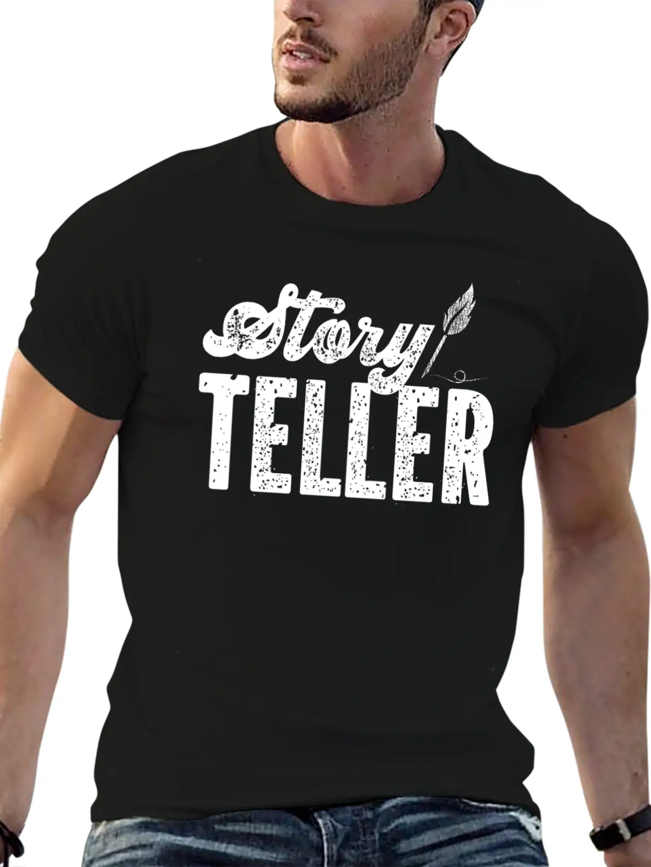 Writing Vintage Novel Writer & Classic Fit Graphic Tee For Daily Comfort – Unisex Cotton Shirt